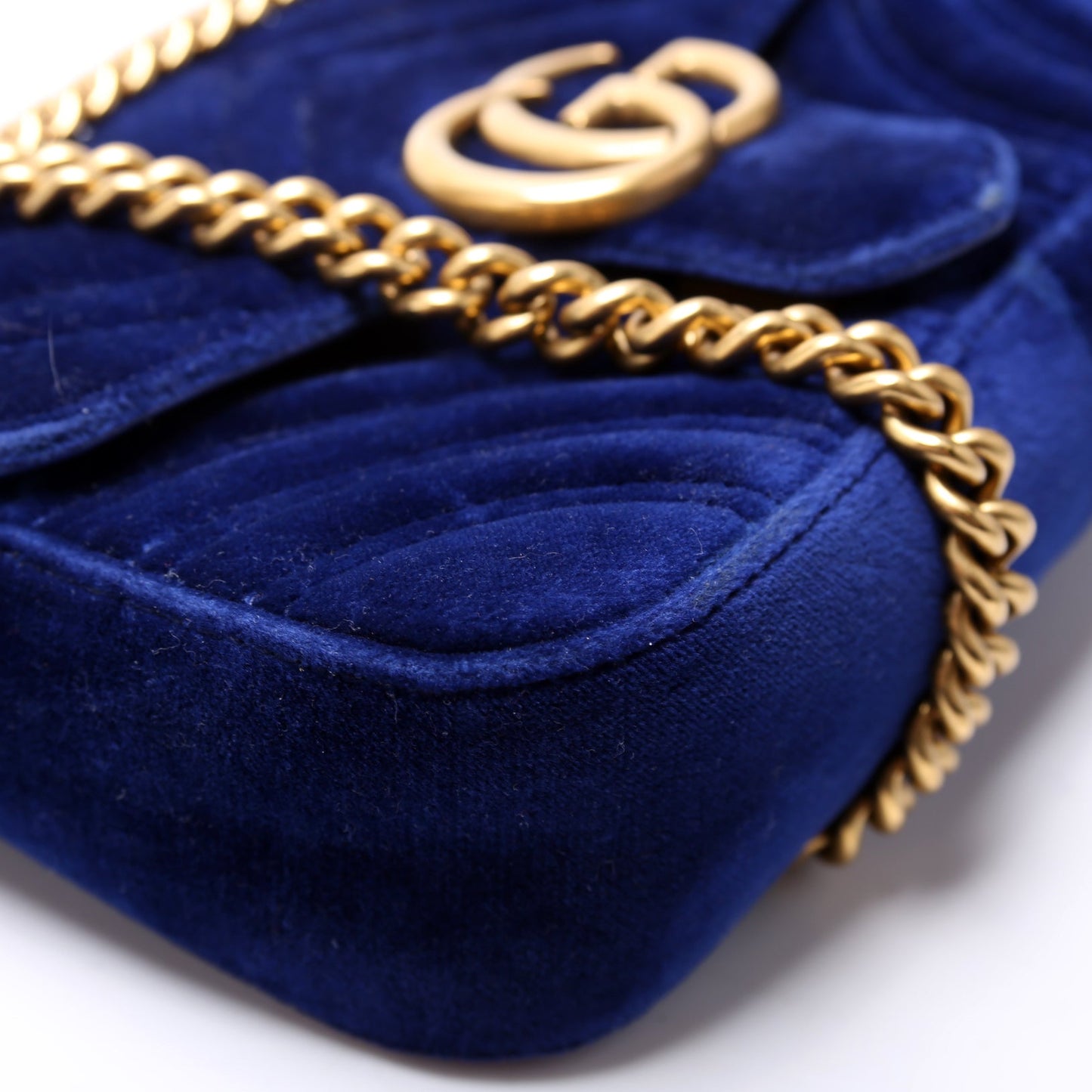 446744 Marmont Shoulder Mini Velvet Flap