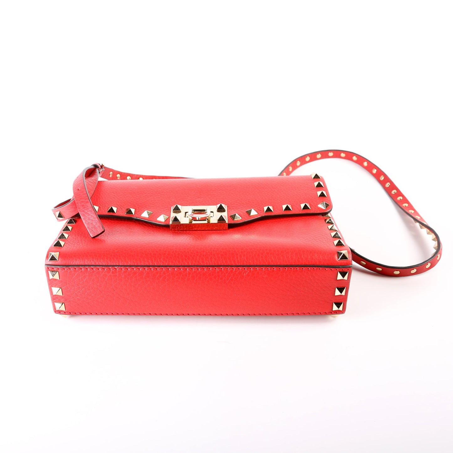 Small Rockstud Crossbody Red