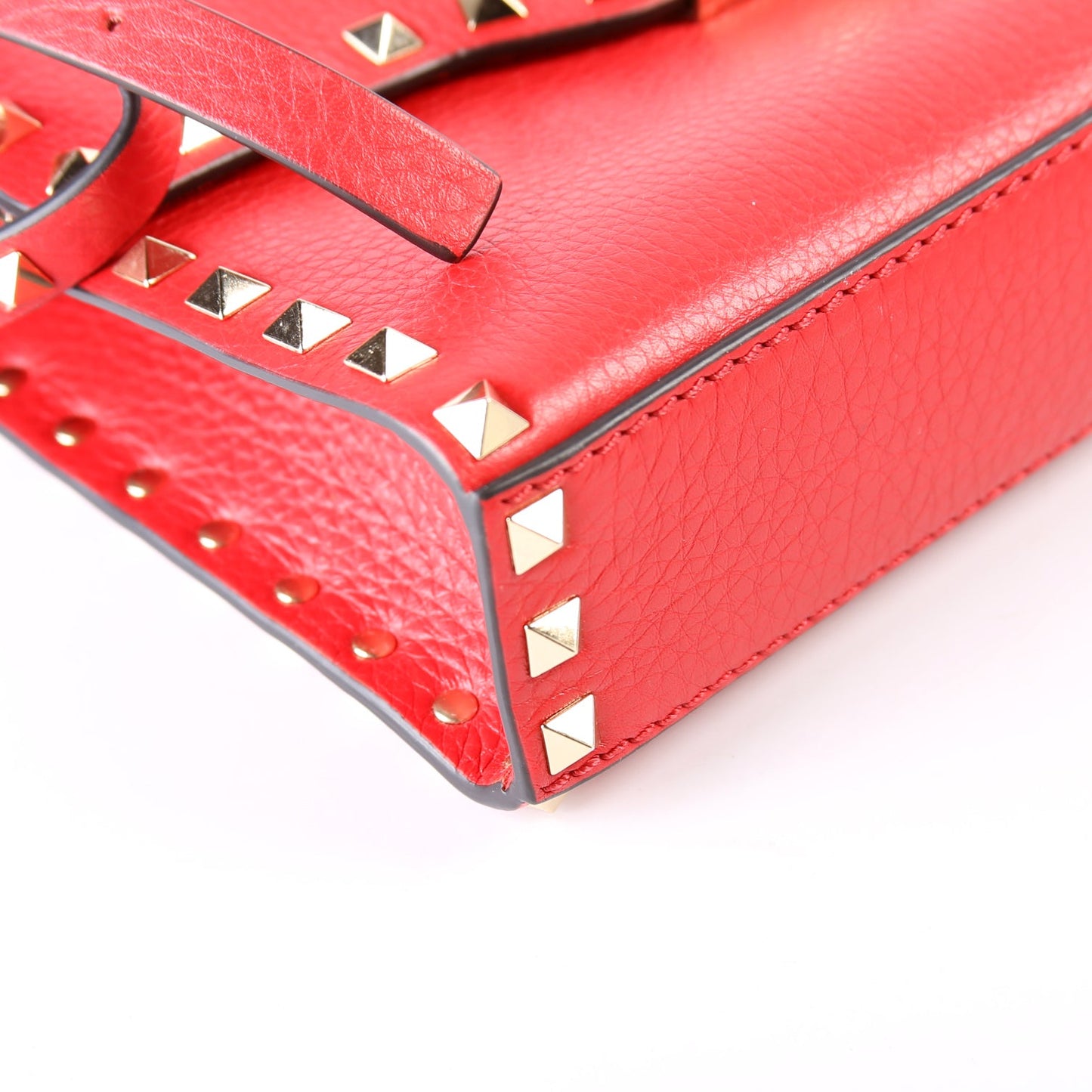 Small Rockstud Crossbody Red