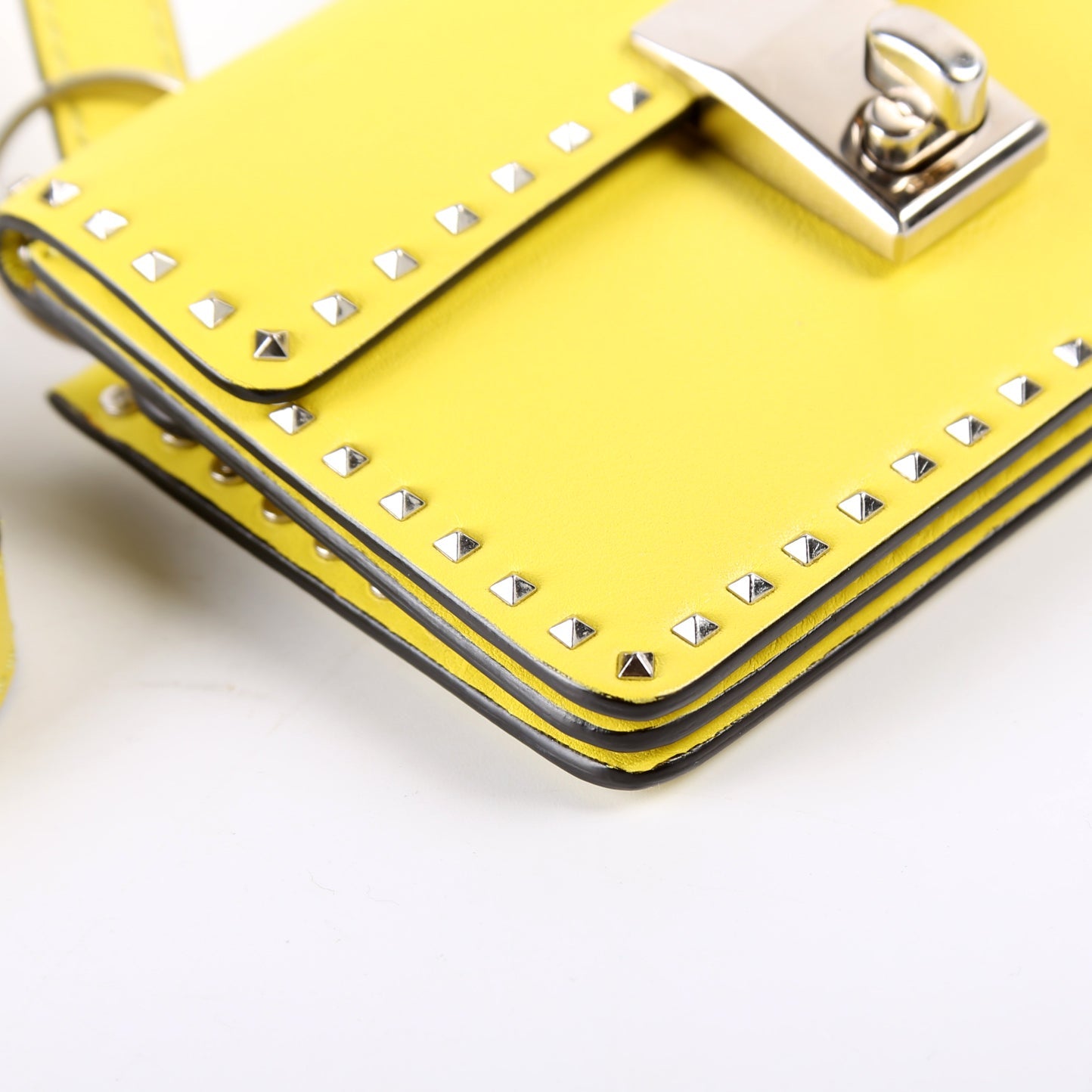 Rockstud Micro Flap Crossbody Yellow