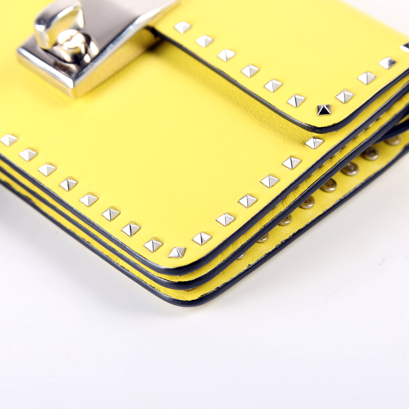 Rockstud Micro Flap Crossbody Yellow