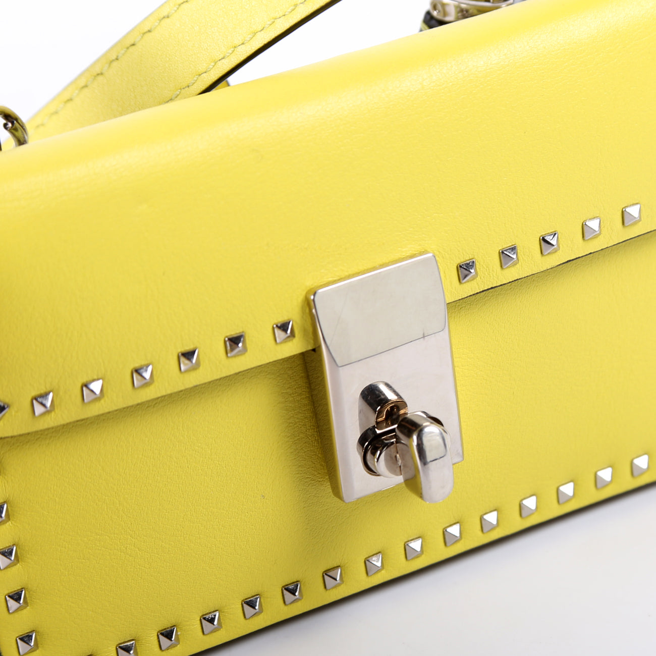 Rockstud Micro Flap Crossbody Yellow