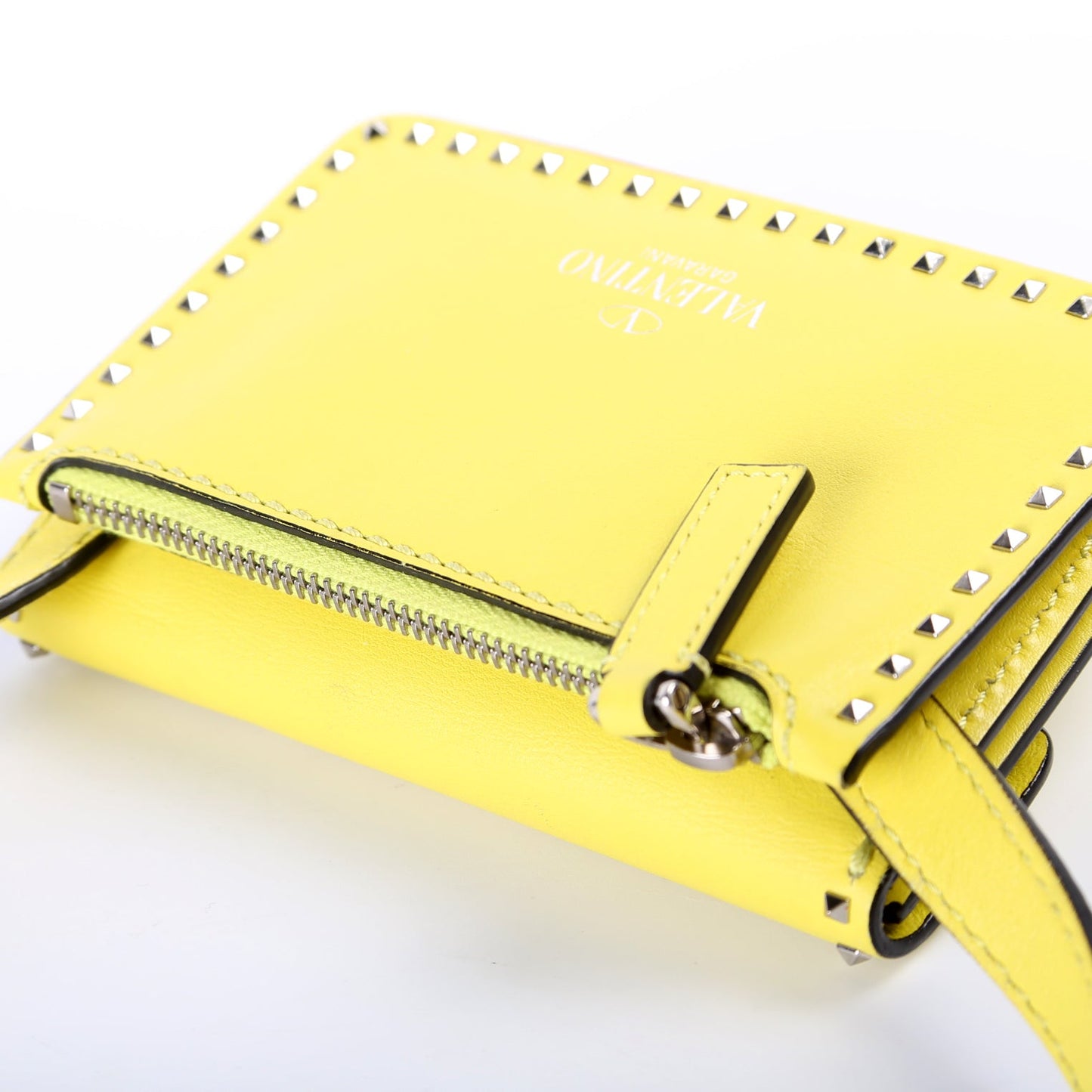 Rockstud Micro Flap Crossbody Yellow