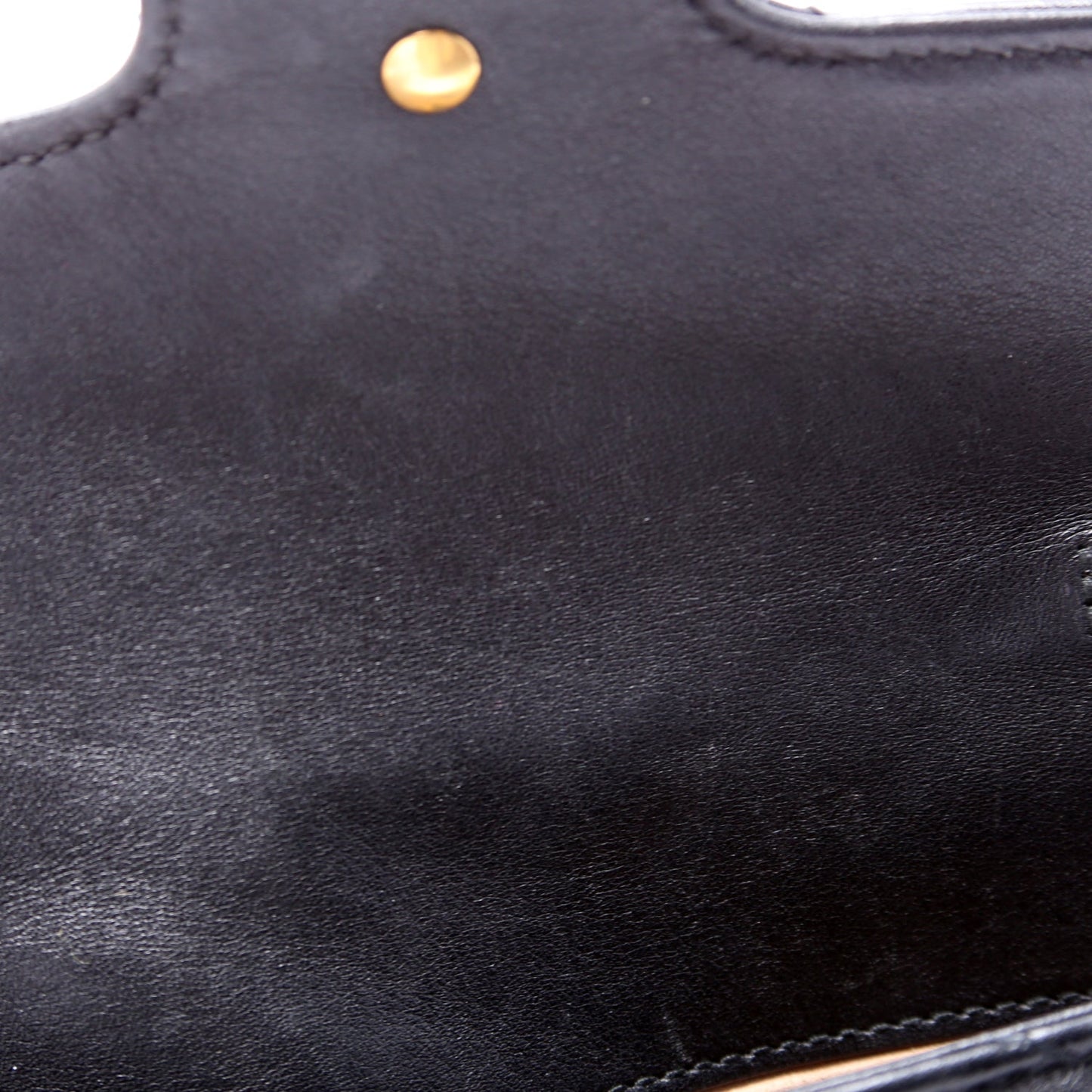 476433 Marmont Leather Super Mini Flap Black