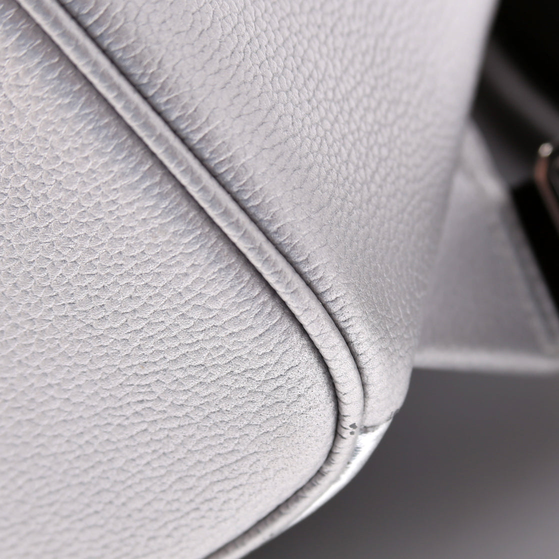 Stark Metallic Backpack Medium Leather/Visetos Silver