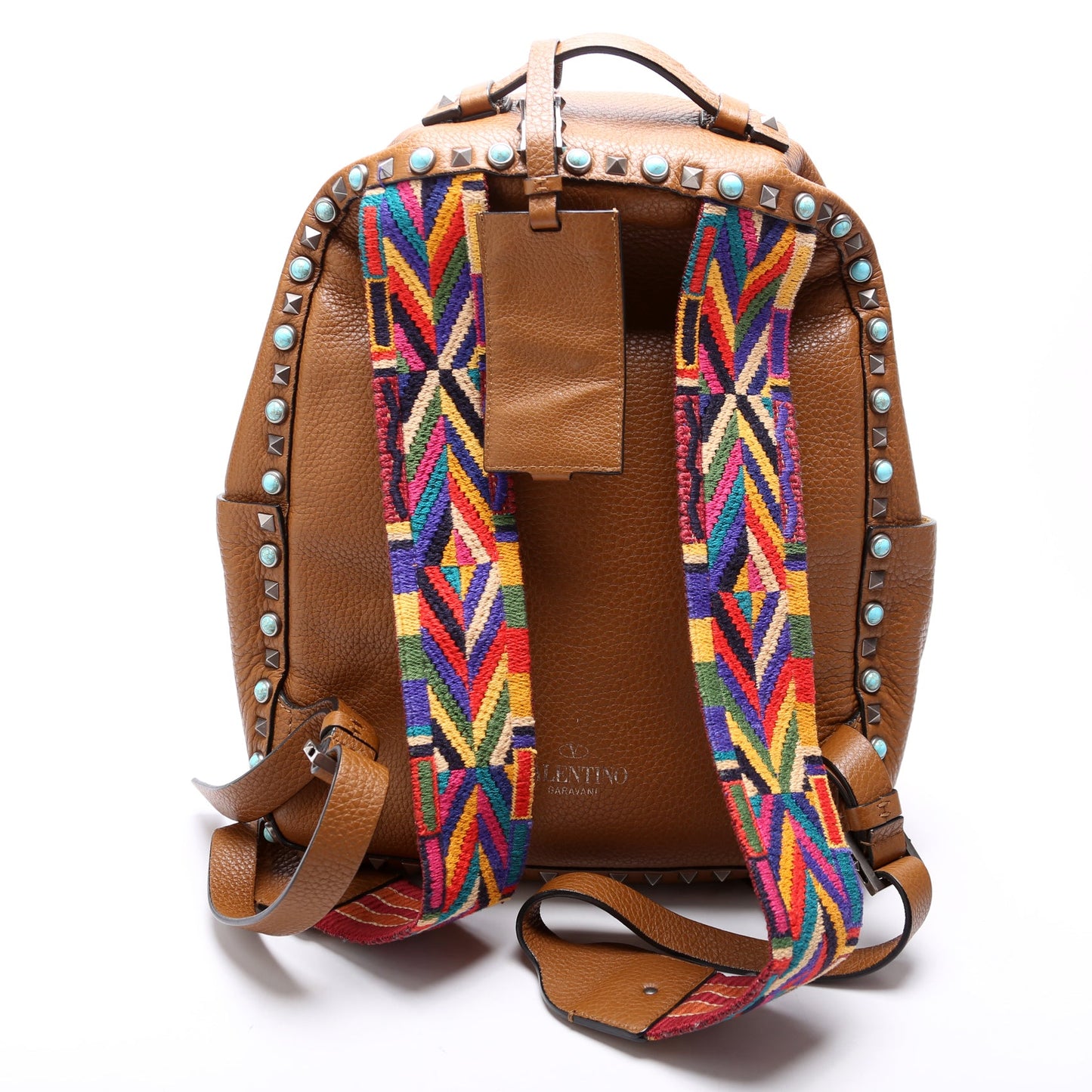 Rolling Rockstud Backpack Brown