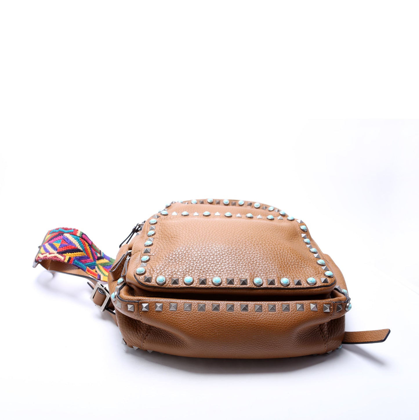 Rolling Rockstud Backpack Brown