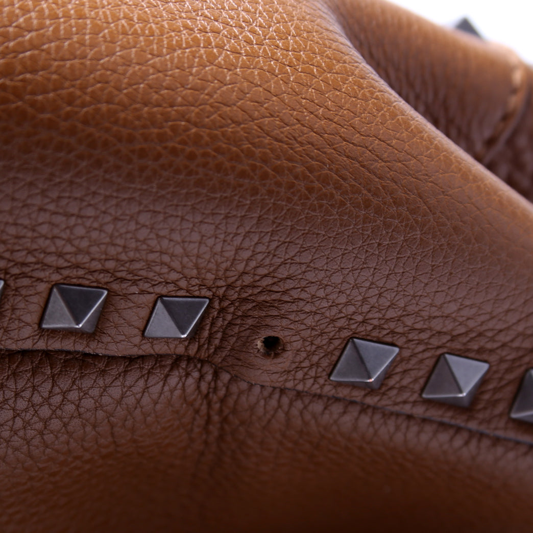 Rolling Rockstud Backpack Brown