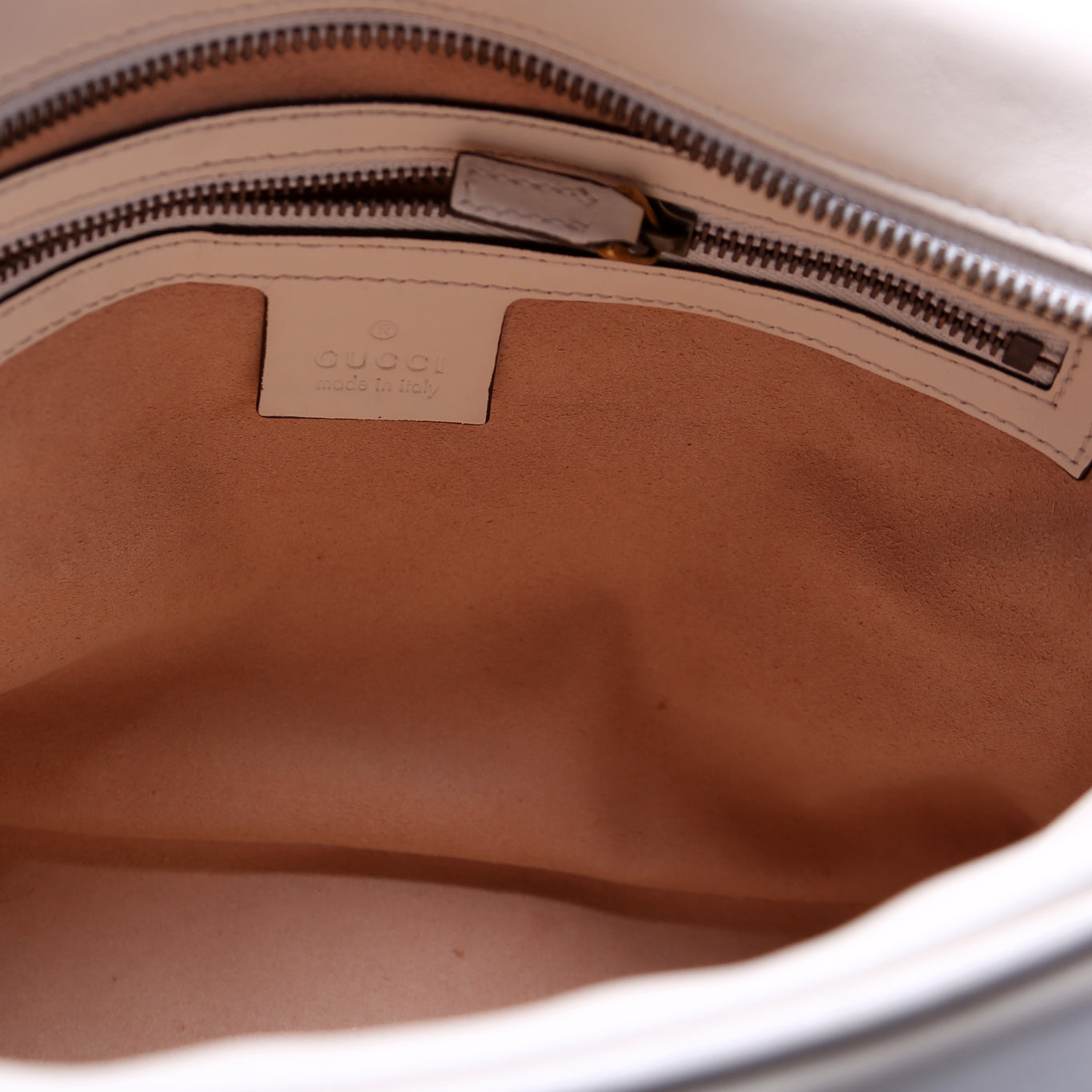 443499 GG Marmont Medium Chain Bag Cream