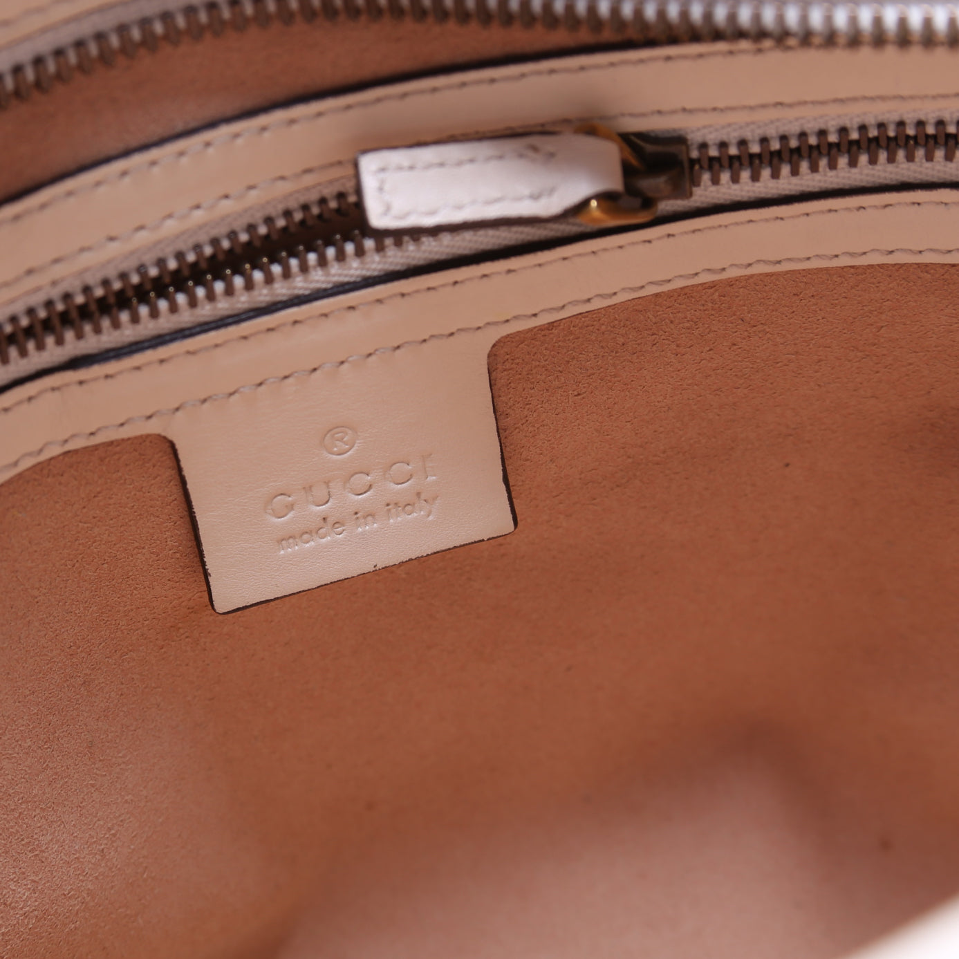 443499 GG Marmont Medium Chain Bag Cream