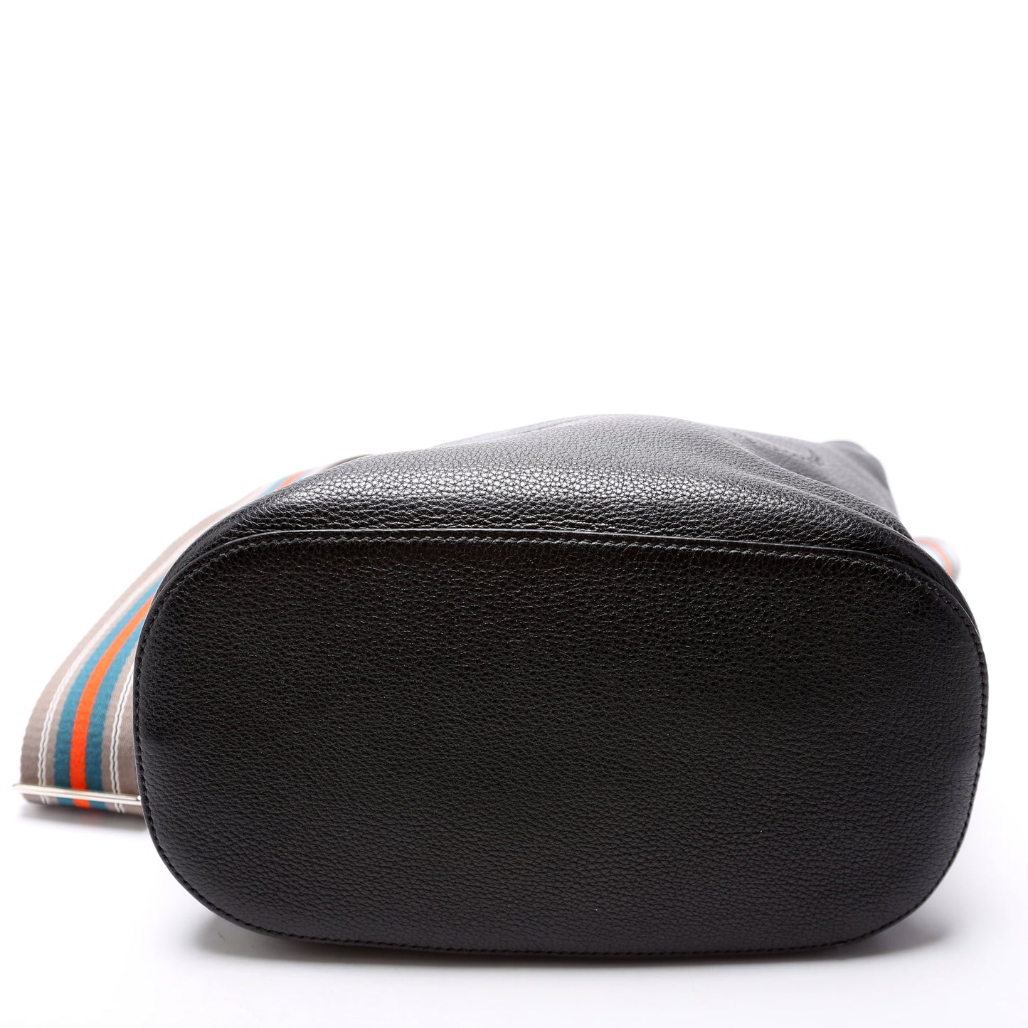 1BE057 Vitello Daino Phenix Bucket Bag Black