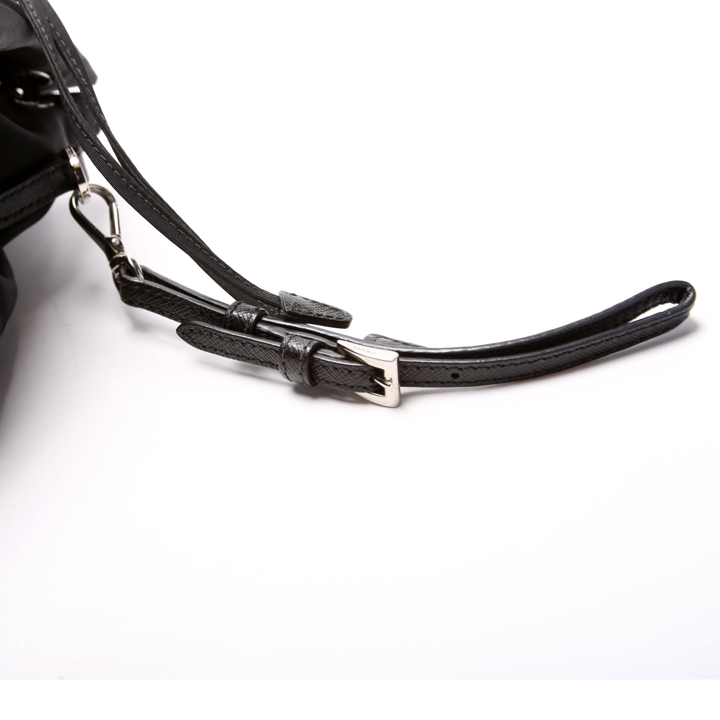 1NE369 Re-Nylon Drawstring Pouch Black