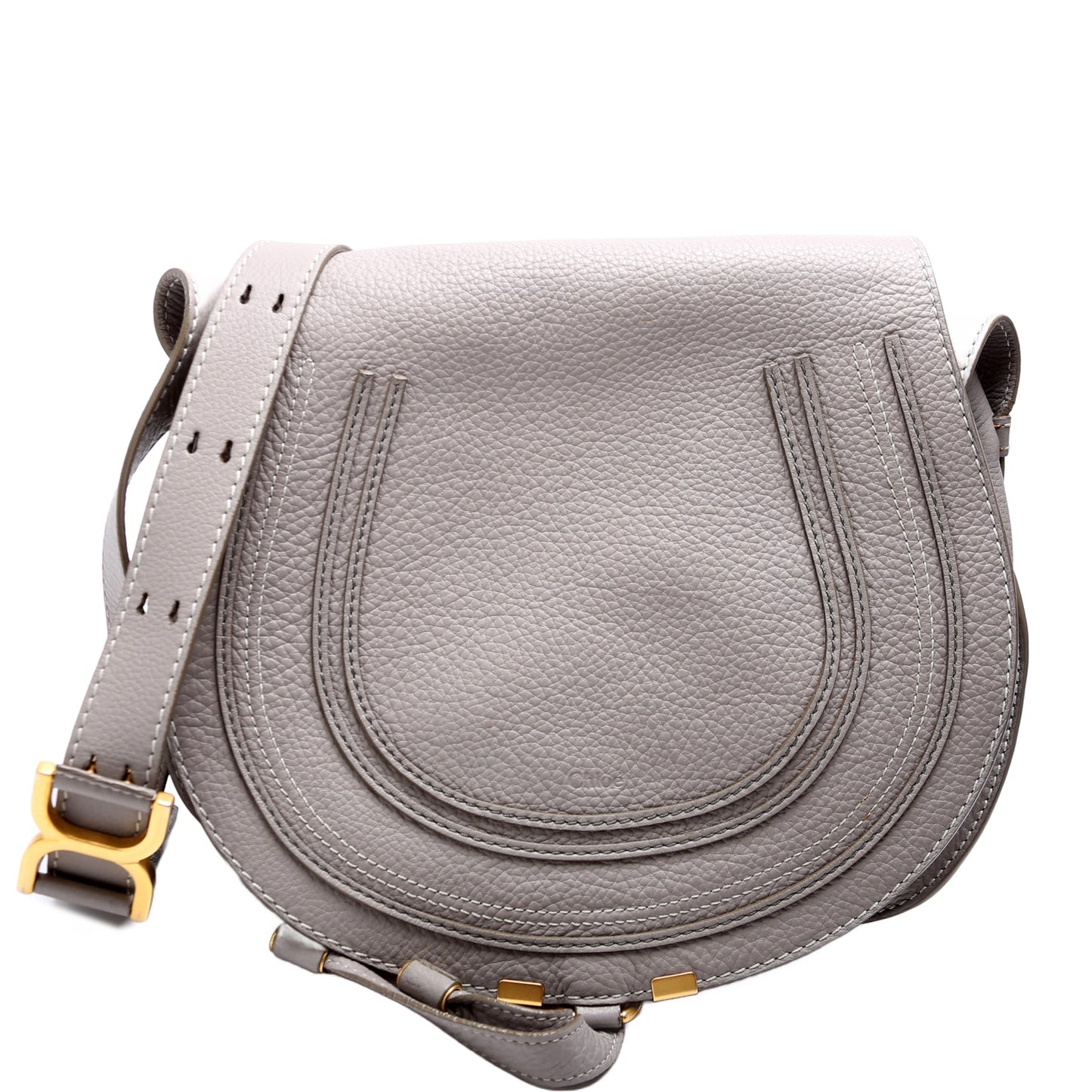 Marcie Saddle Bag Crossbody Medium Grey