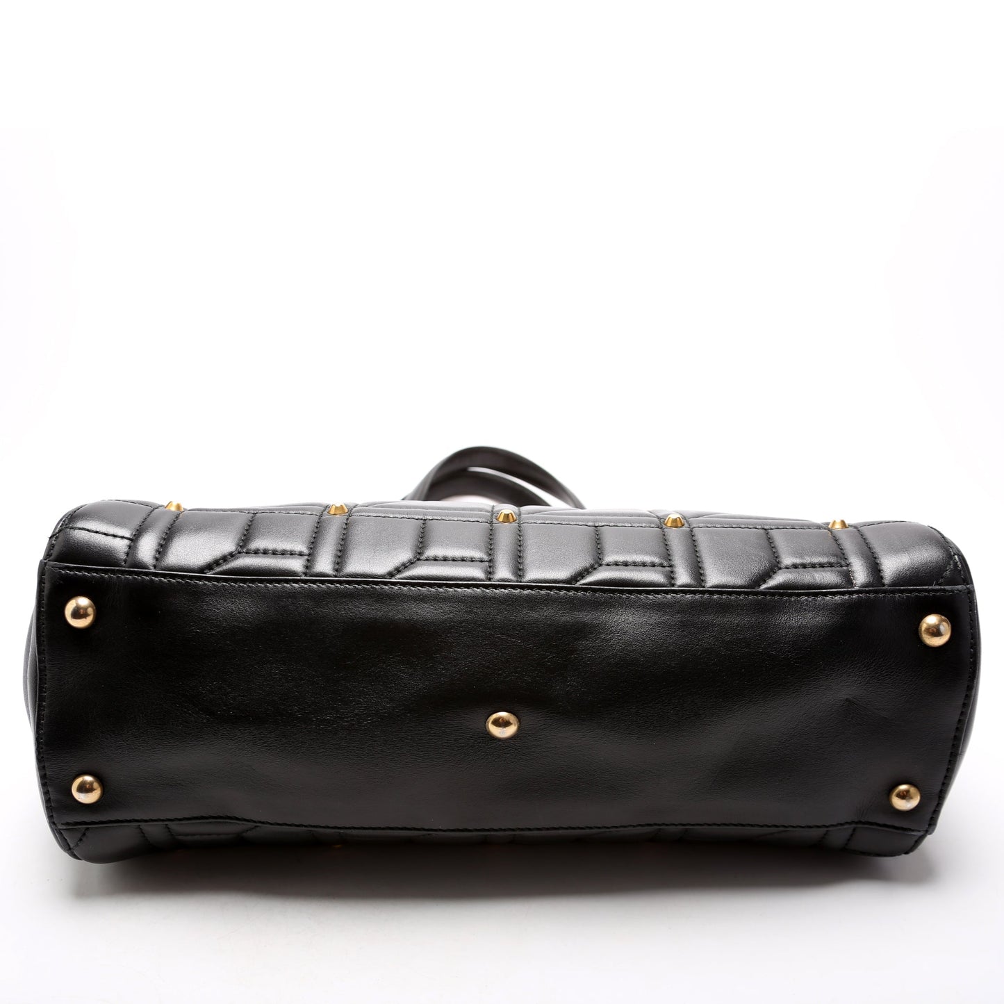 443505 Marmont Studded Top Handle Black