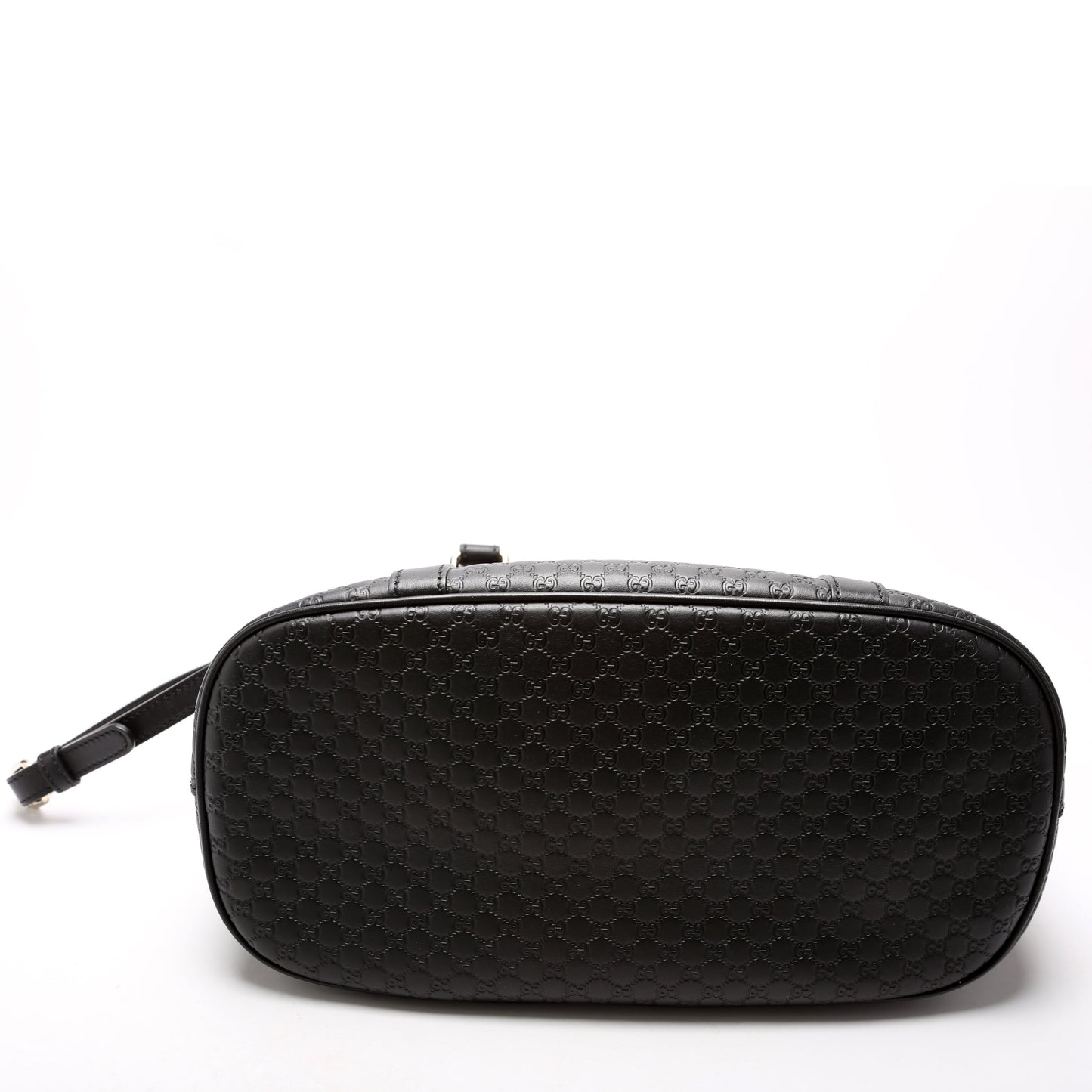 449663 Guccissima Dome Bag Medium Black