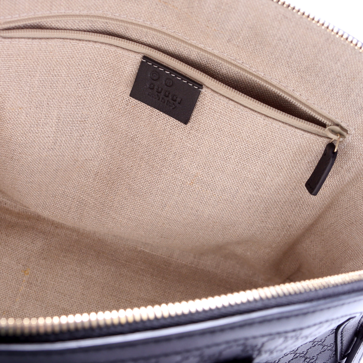 449663 Guccissima Dome Bag Medium Black