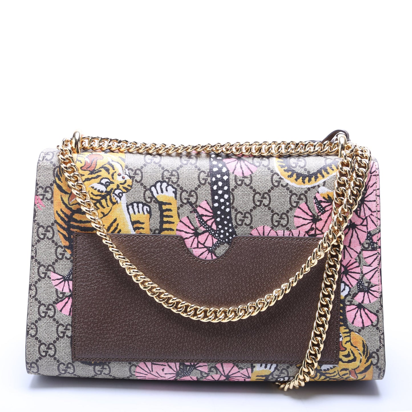 409486 Padlock GG Supreme Bengal Shoulder Medium Multicolor