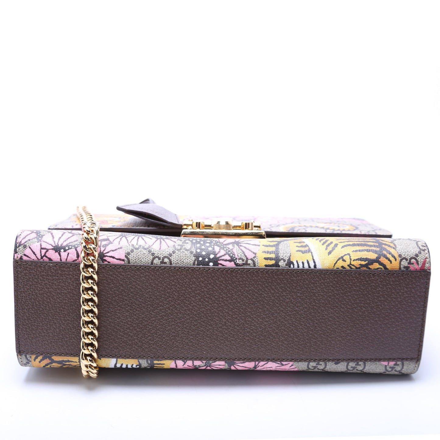 409486 Padlock GG Supreme Bengal Shoulder Medium Multicolor