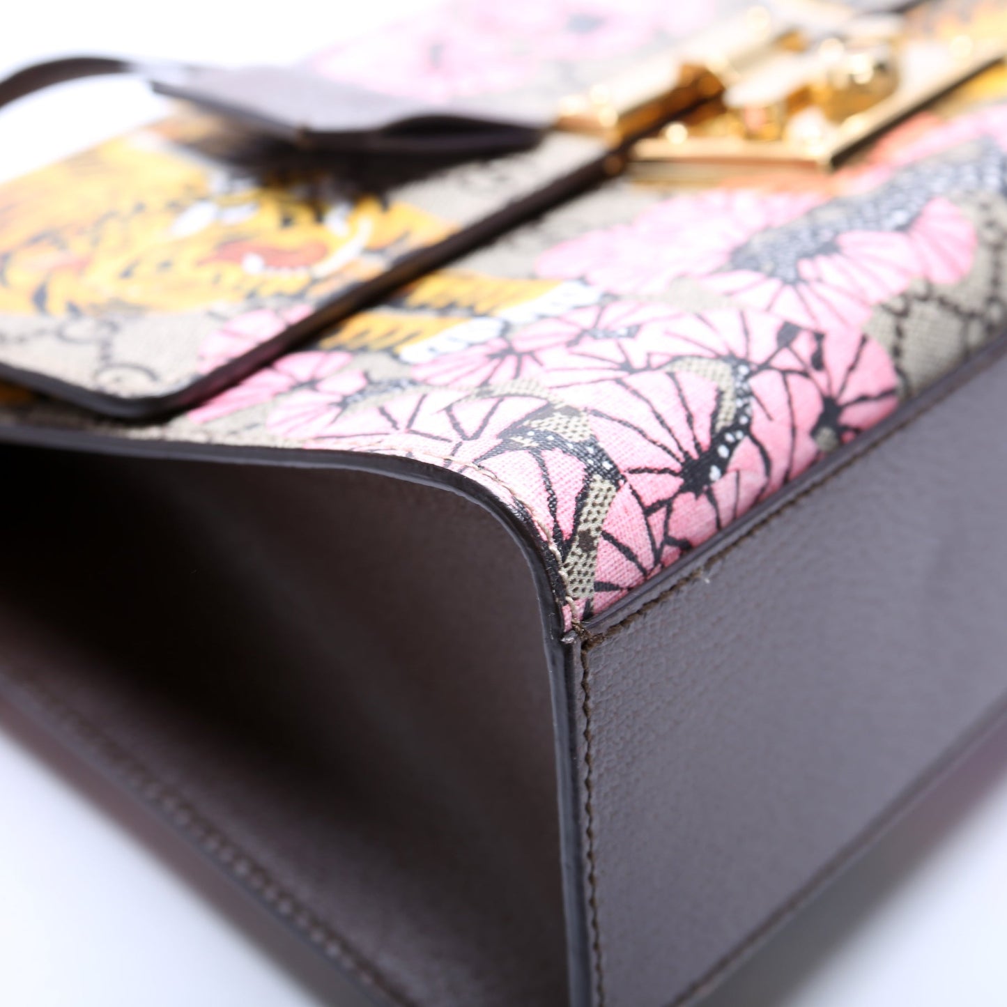409486 Padlock GG Supreme Bengal Shoulder Medium Multicolor