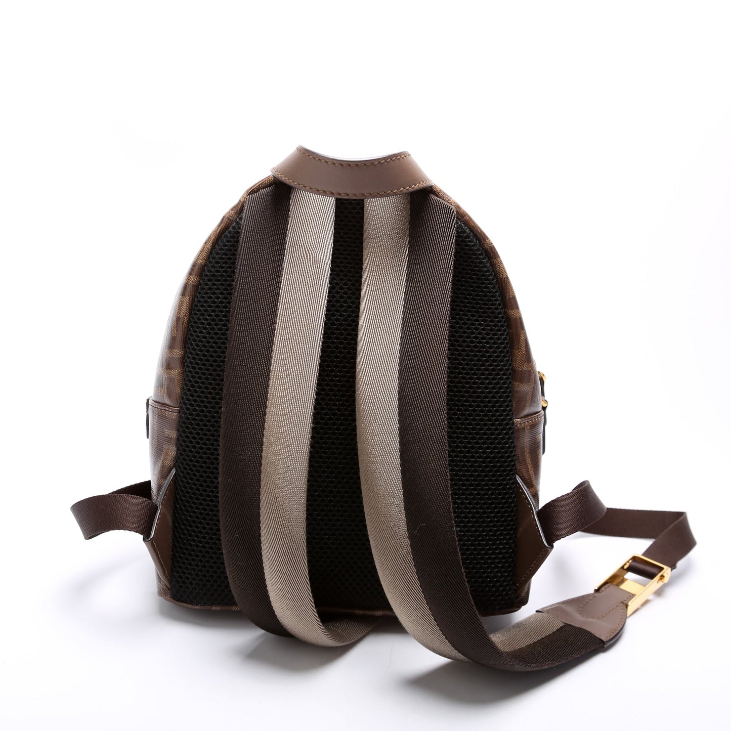 Fila FF Glazed Canvas Mini Backpack Brown