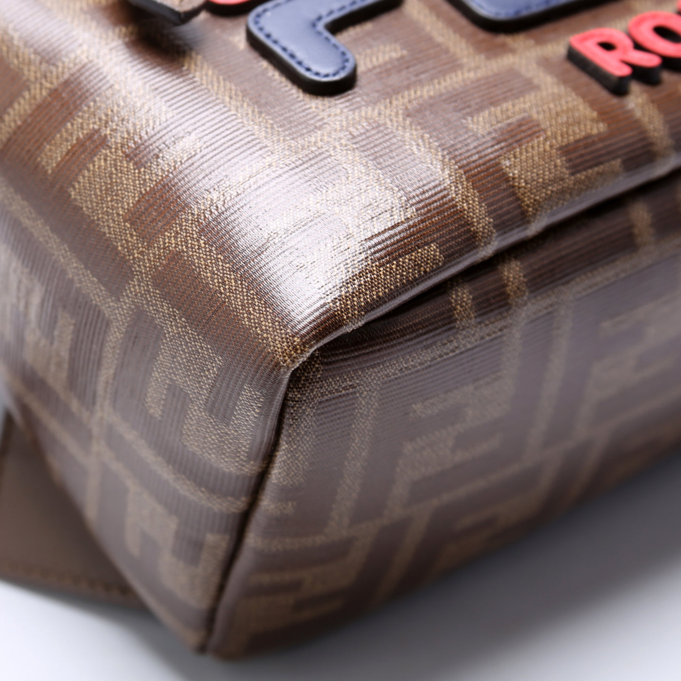 Fila FF Glazed Canvas Mini Backpack Brown