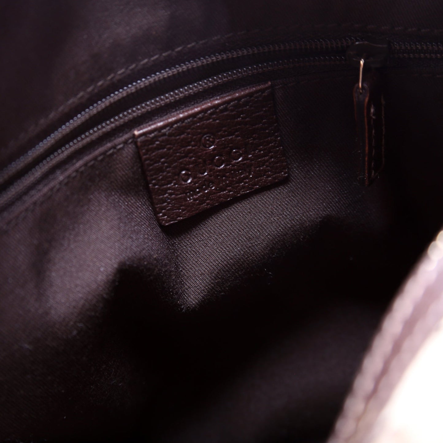 130942 GG Canvas Small Abbey Boston Bag Brown