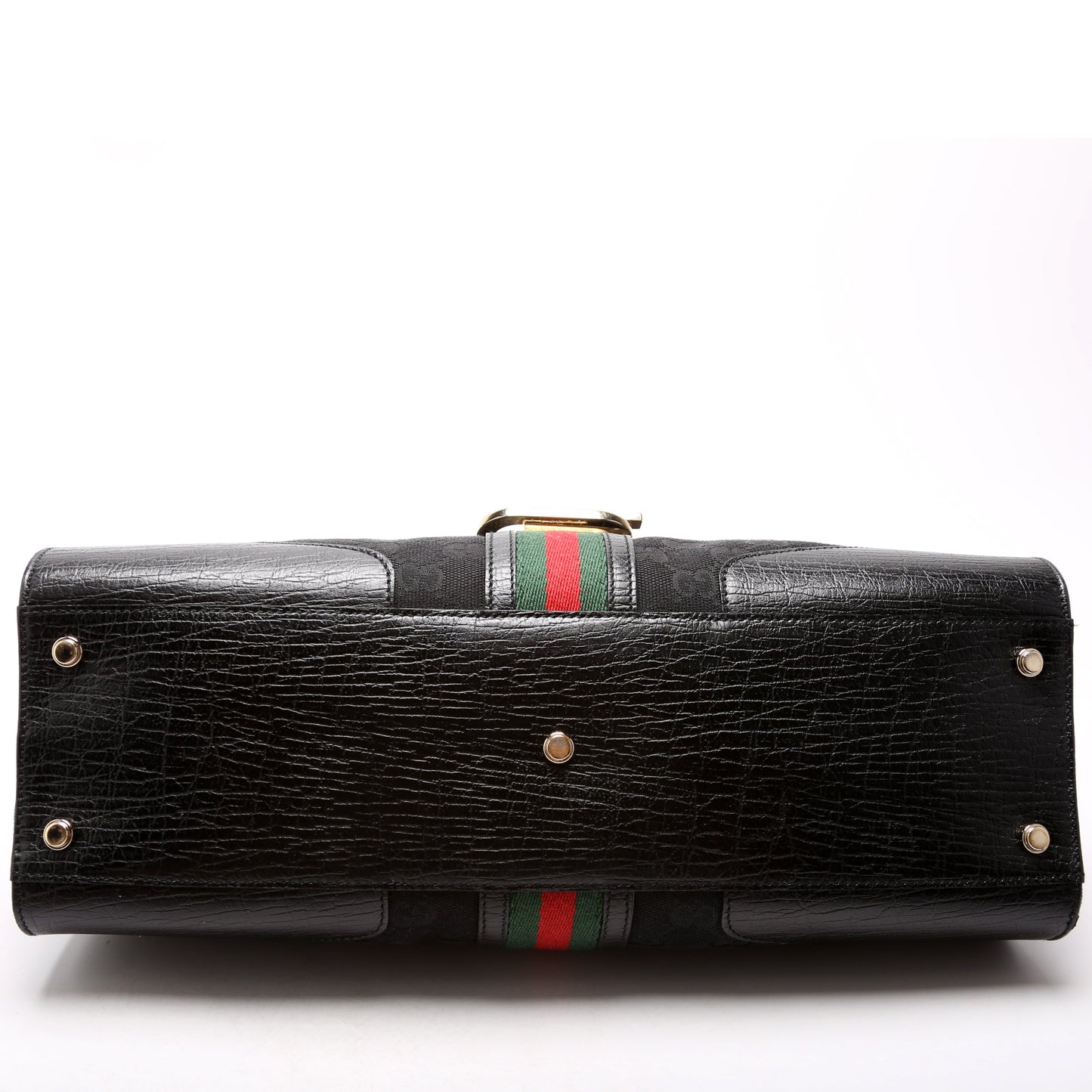 130995 GG Canvas Web Junco Shoulder Bag Black