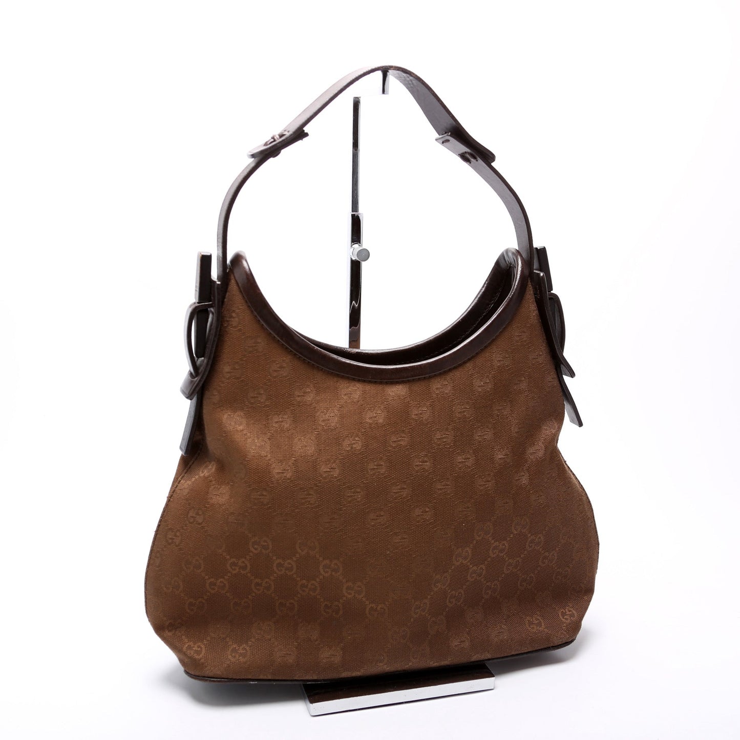 107752 GG Canvas Small Hobo Brown