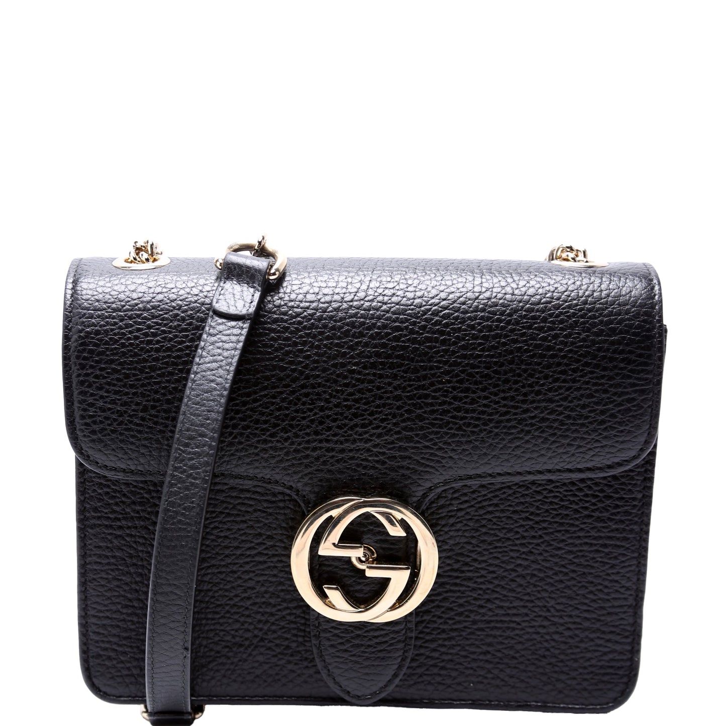 510304 Interlocking Small Crossbody Black
