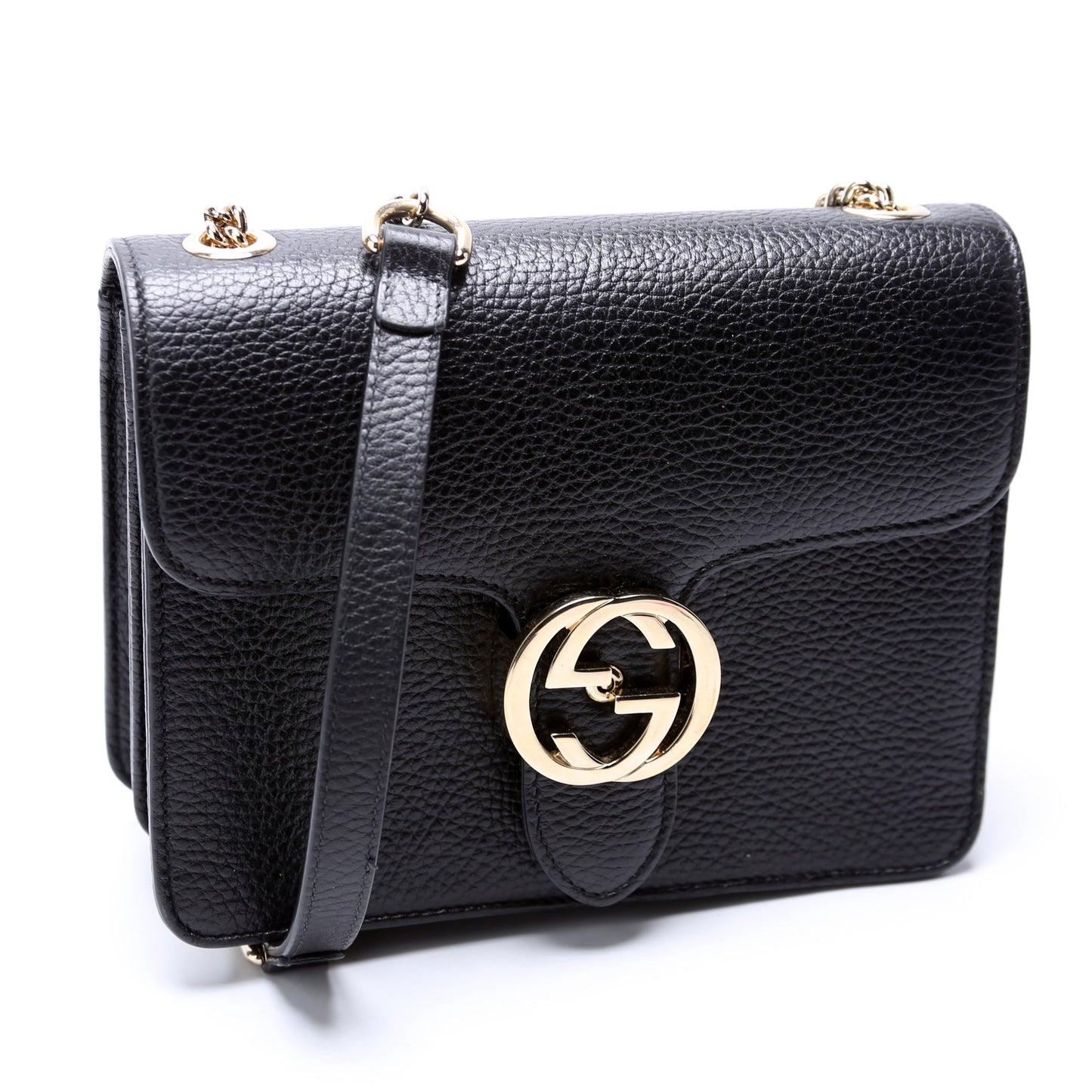 510304 Interlocking Small Crossbody Black