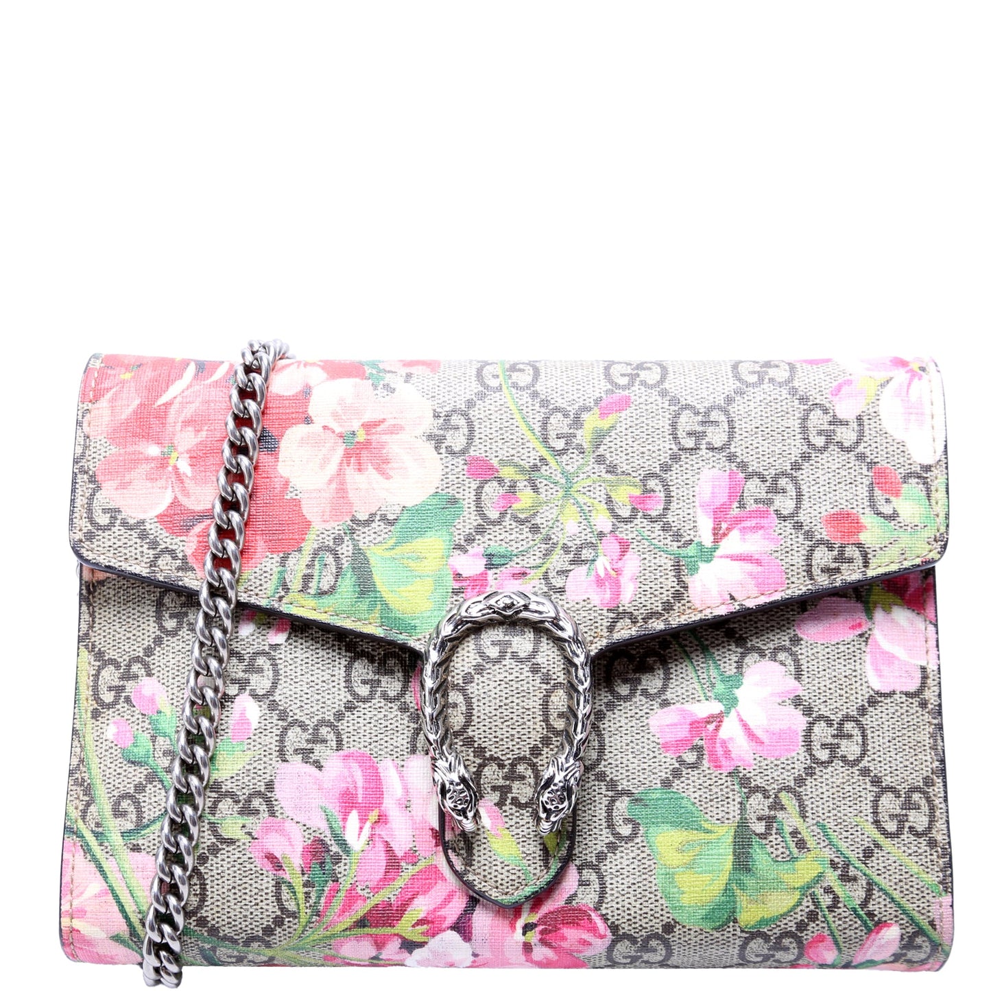 401231 Dionysus GG Blooms Mini Wallet Beige/Pink