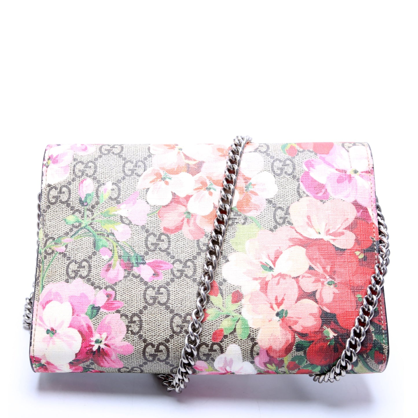 401231 Dionysus GG Blooms Mini Wallet Beige/Pink