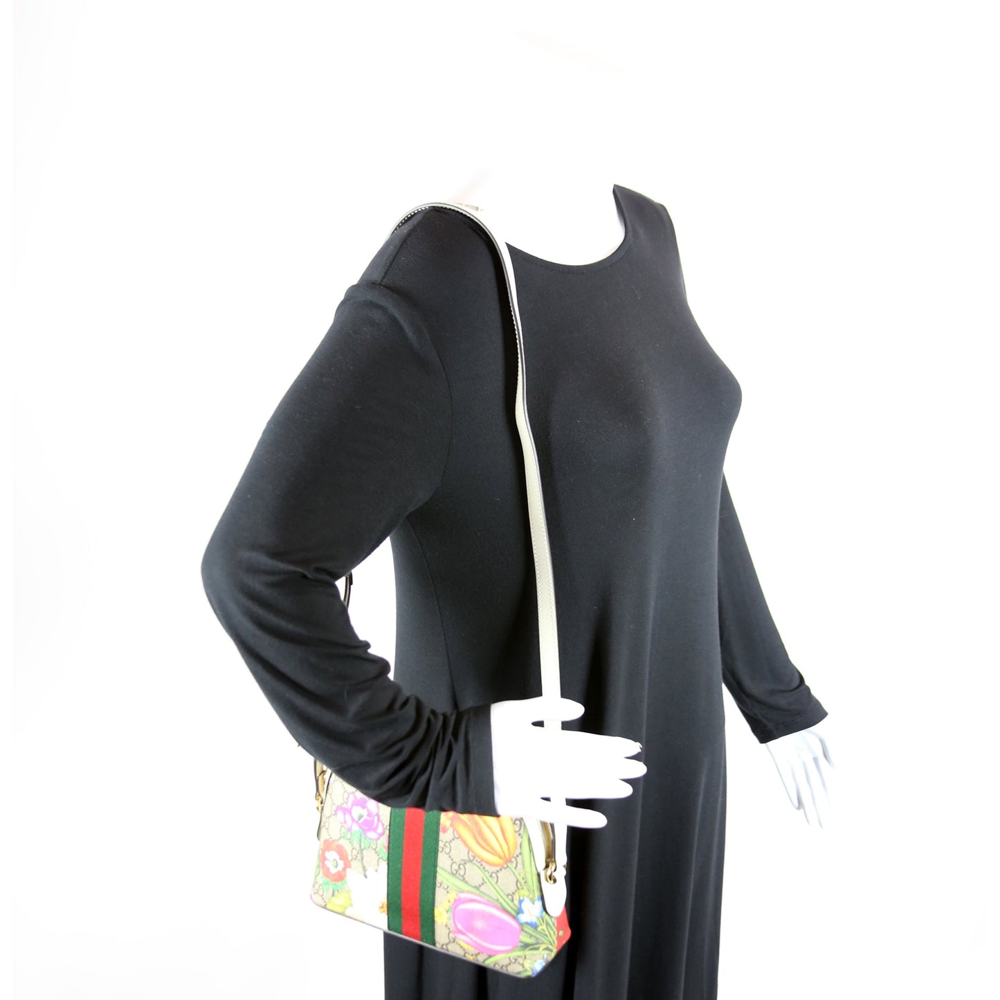 499621 Ophidia GG Flora Small Crossbody