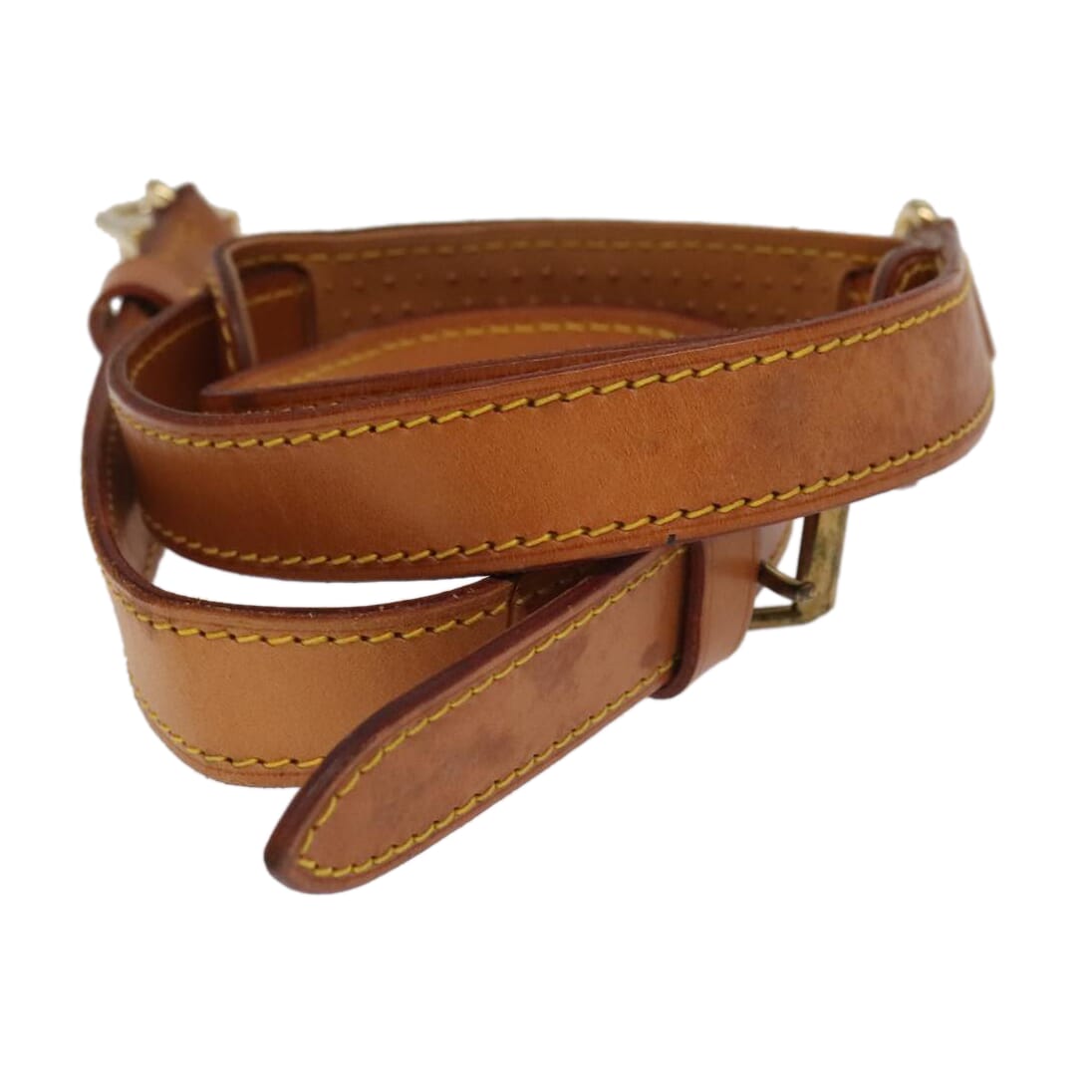 Louis Vuitton Shoulder Strap Beige Leather Bag Jewelry