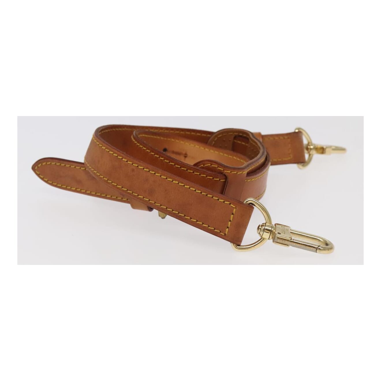 Louis Vuitton Shoulder Strap Beige Leather Bag Jewelry