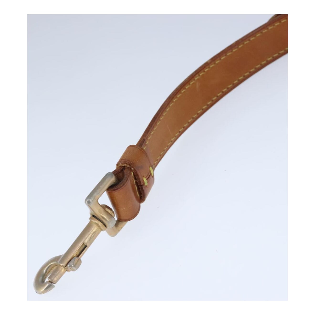 Louis Vuitton Shoulder Strap Beige Leather Bag Jewelry