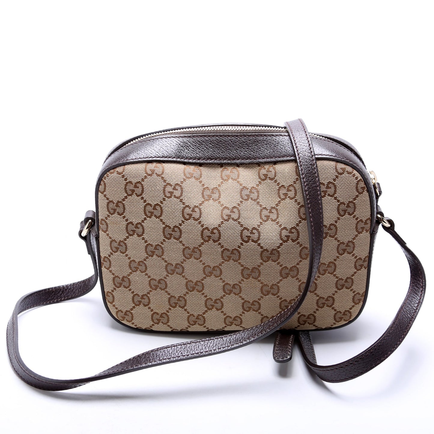 412008 GG Canvas Bee Camera Bag Brown