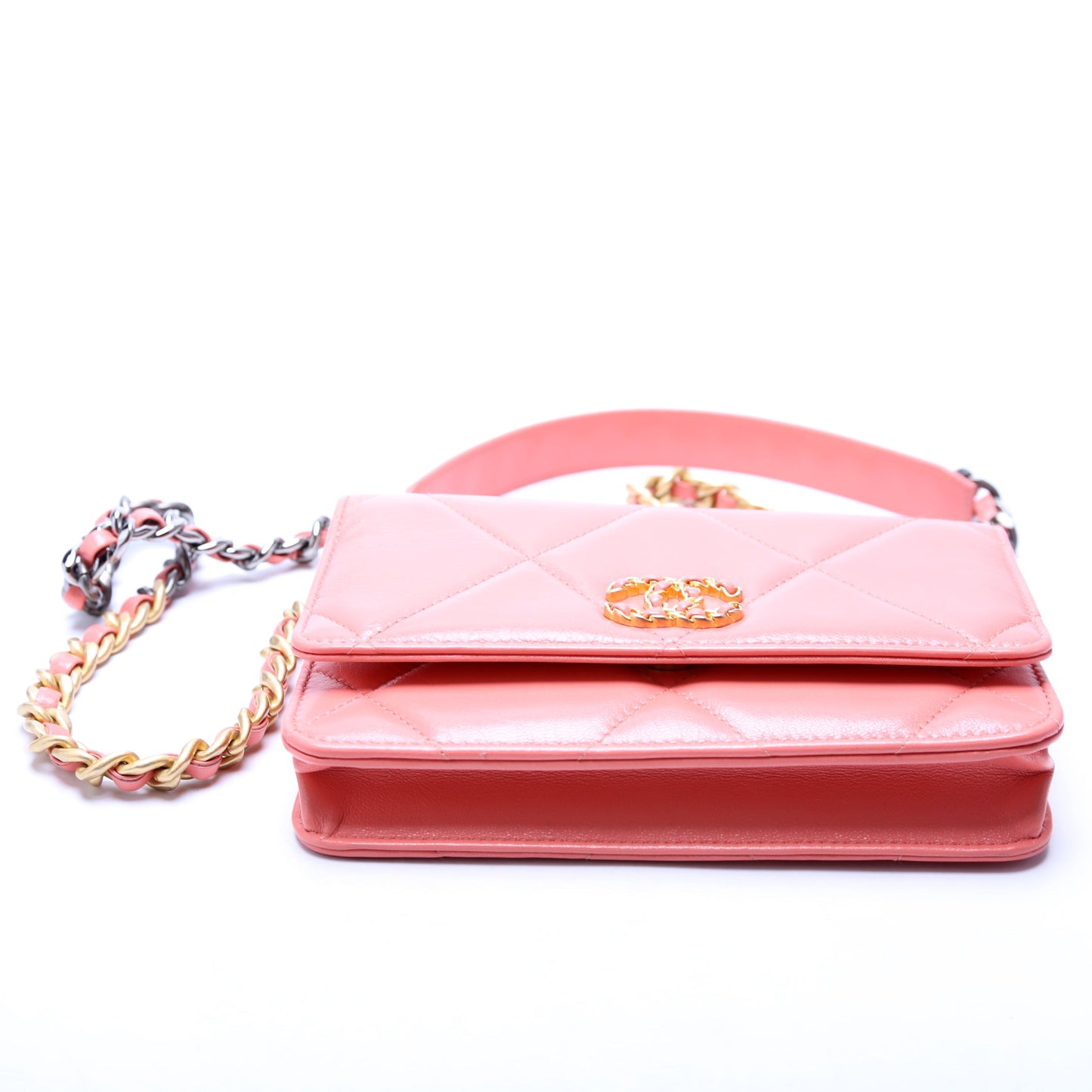 Chanel 19 WOC Quilted Lambskin 30M Pink