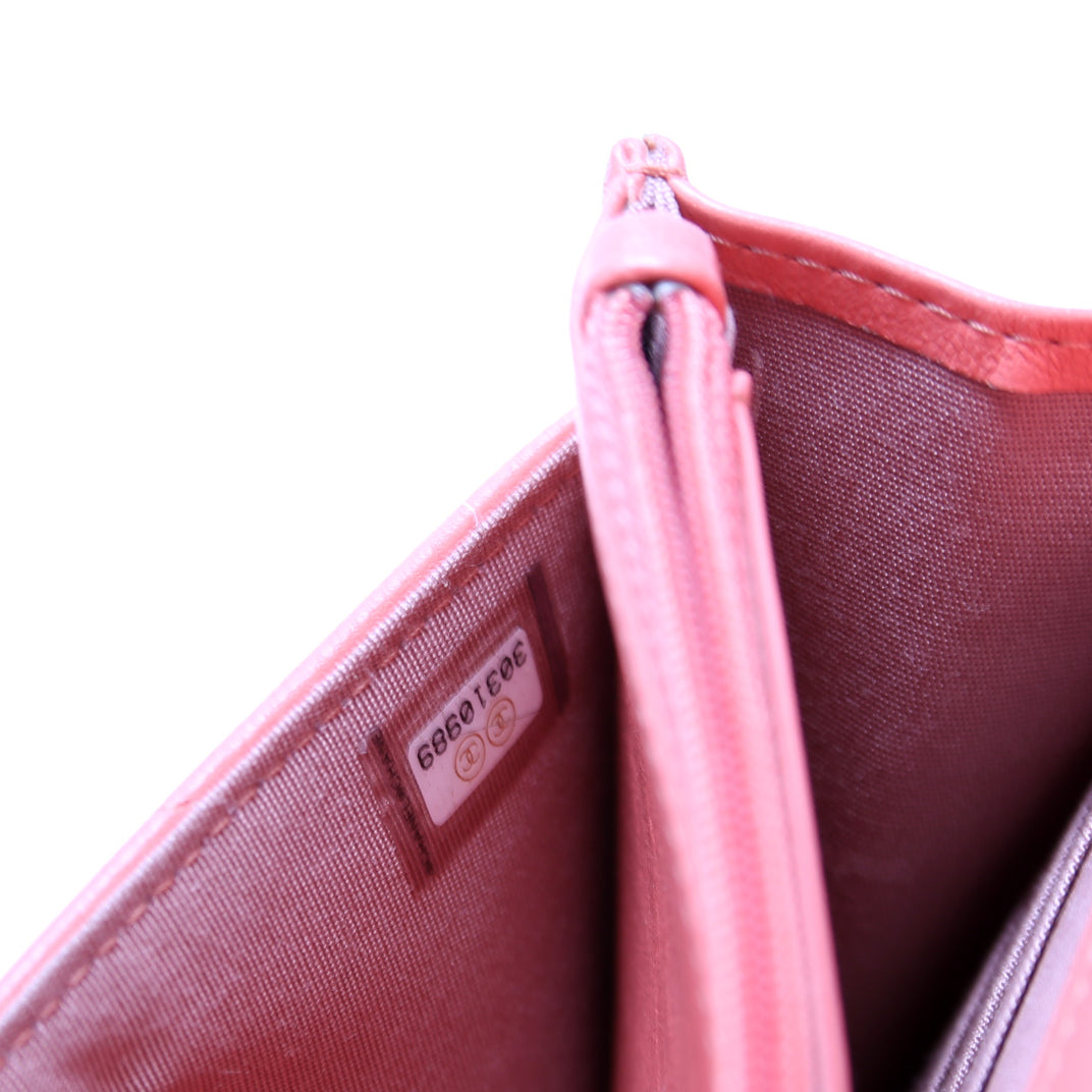Chanel 19 WOC Quilted Lambskin 30M Pink