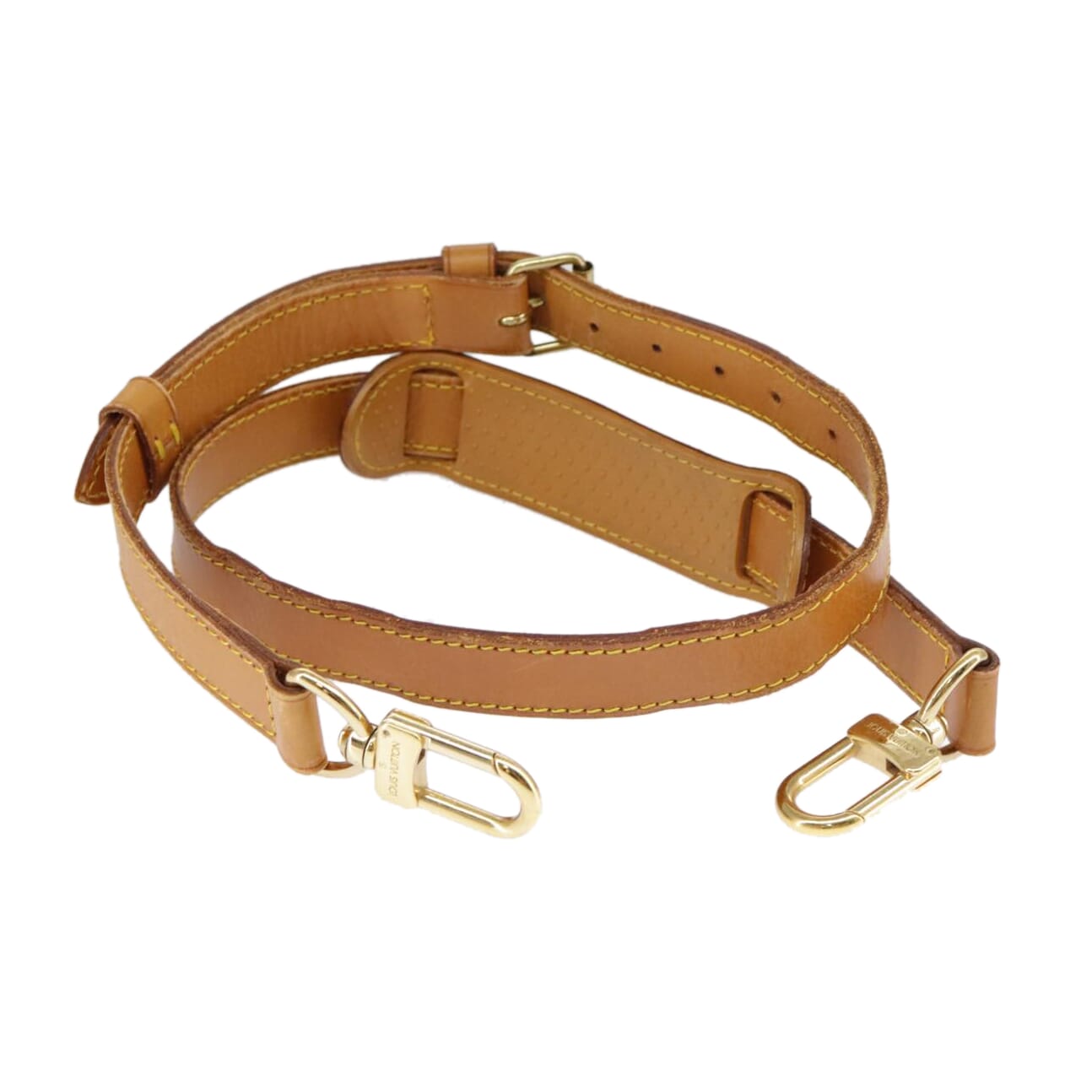 Louis Vuitton Shoulder Strap Beige Leather Bag Jewelry