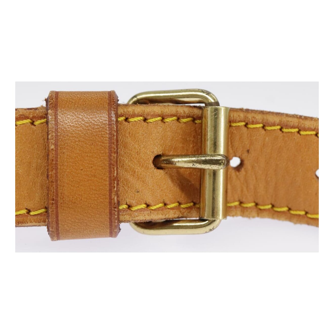 Louis Vuitton Shoulder Strap Beige Leather Bag Jewelry