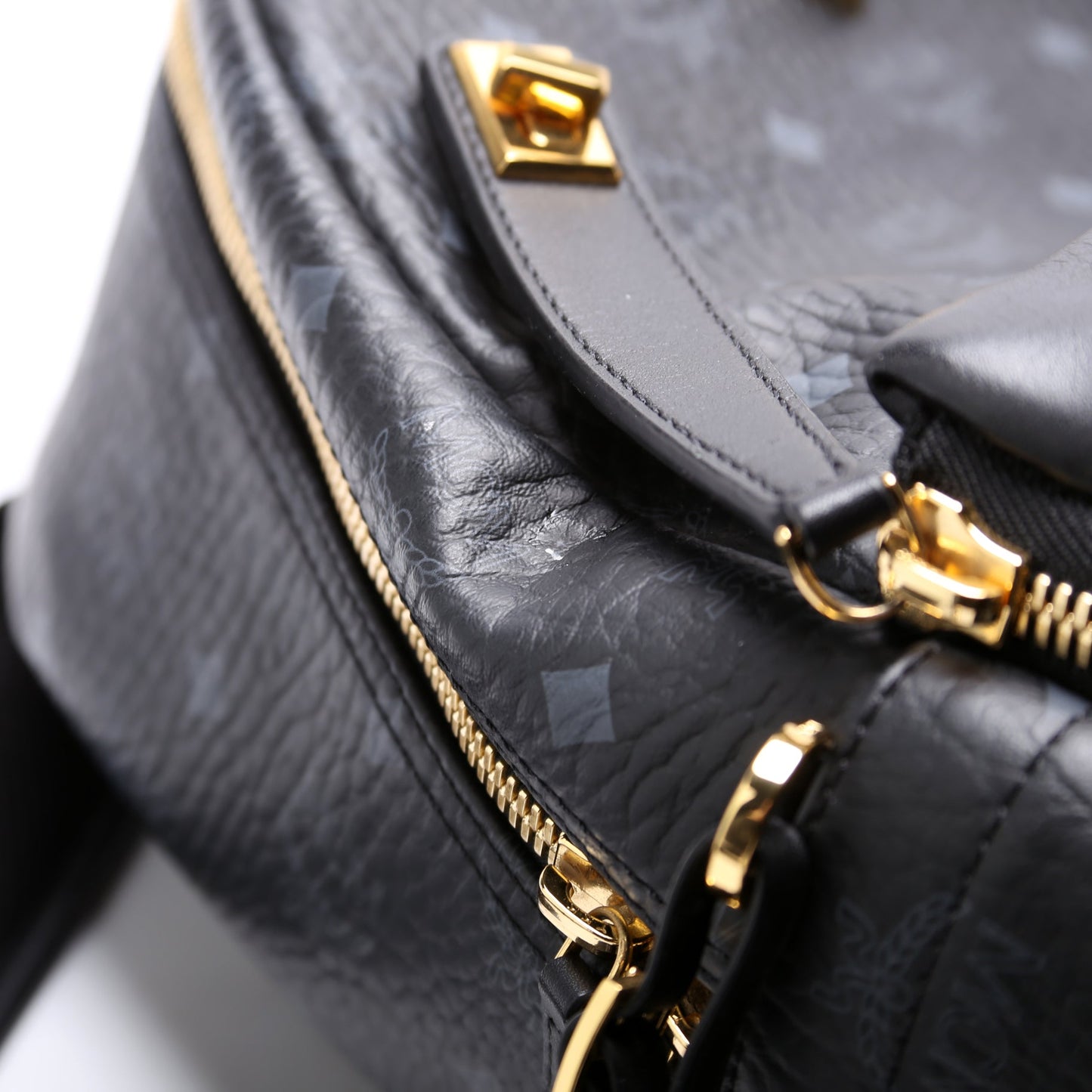 Studded Visetos Medium Dual Stark Backpack Black
