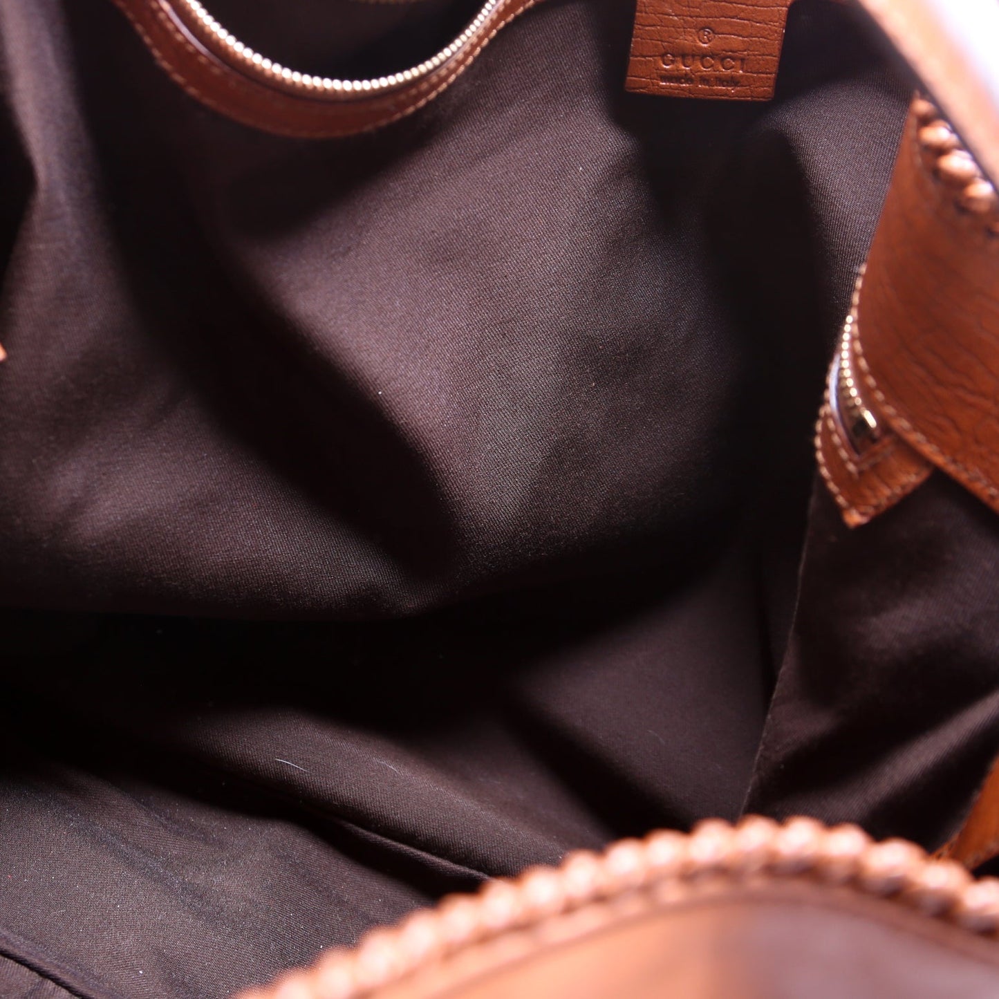 114900 Horsebit Leather Hobo Brown