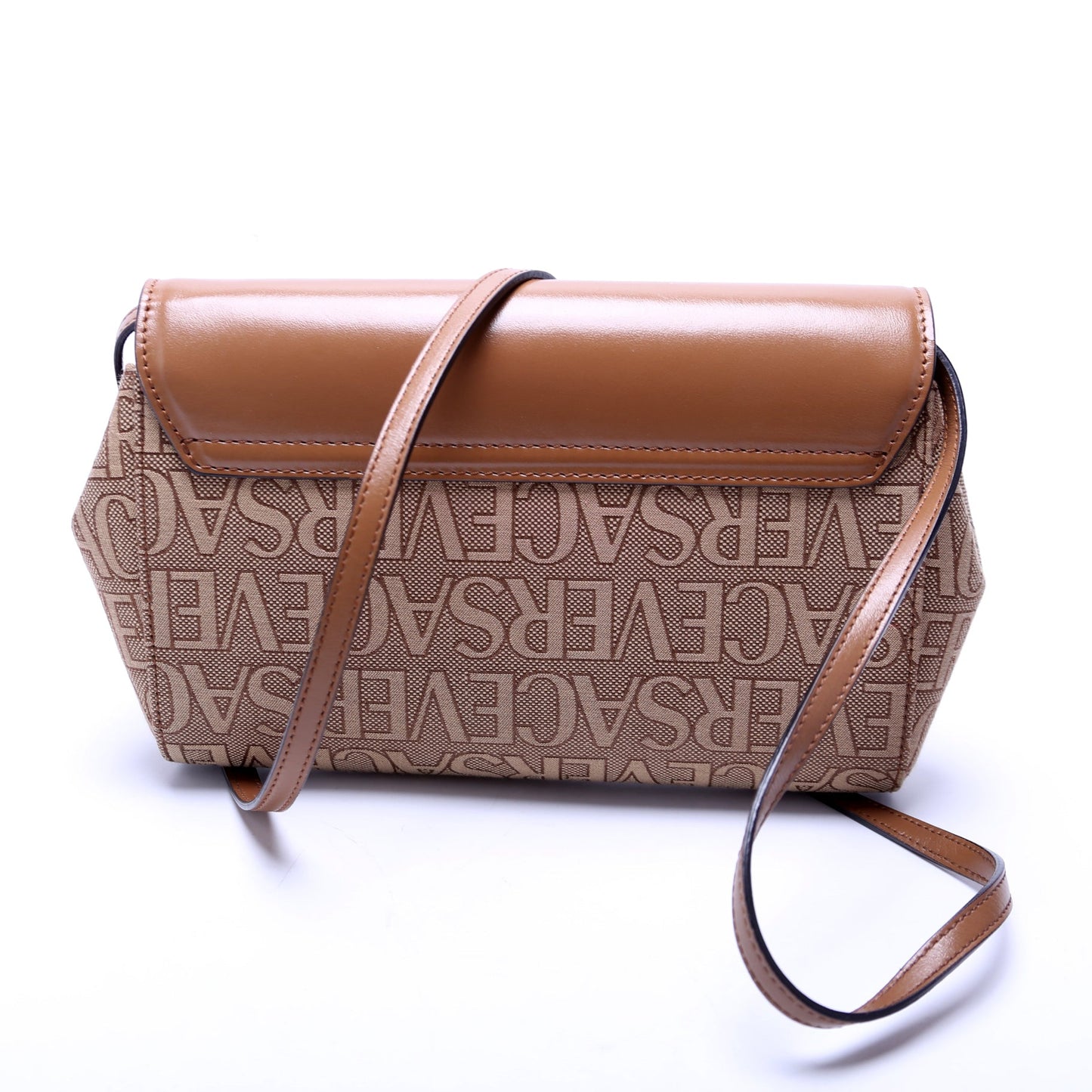 Allover La Medusa Crossbody Brown