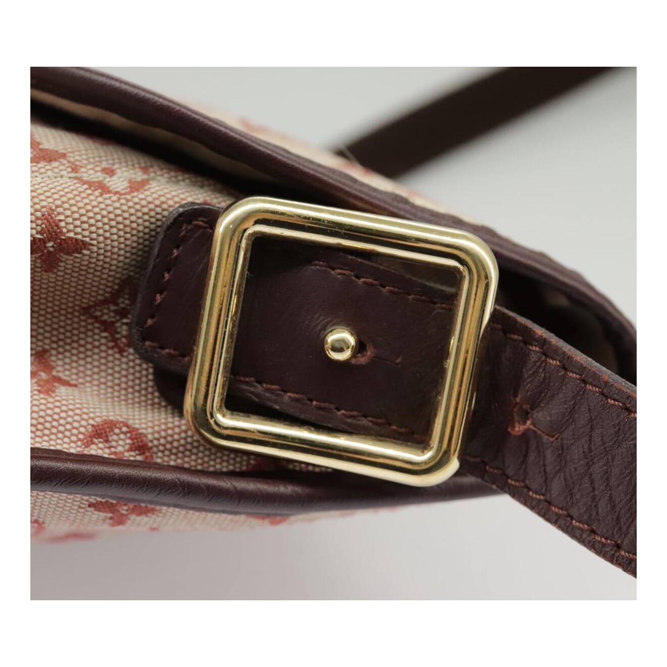 Louis Vuitton Marjorie Burgundy Canvas Shoulder Bag