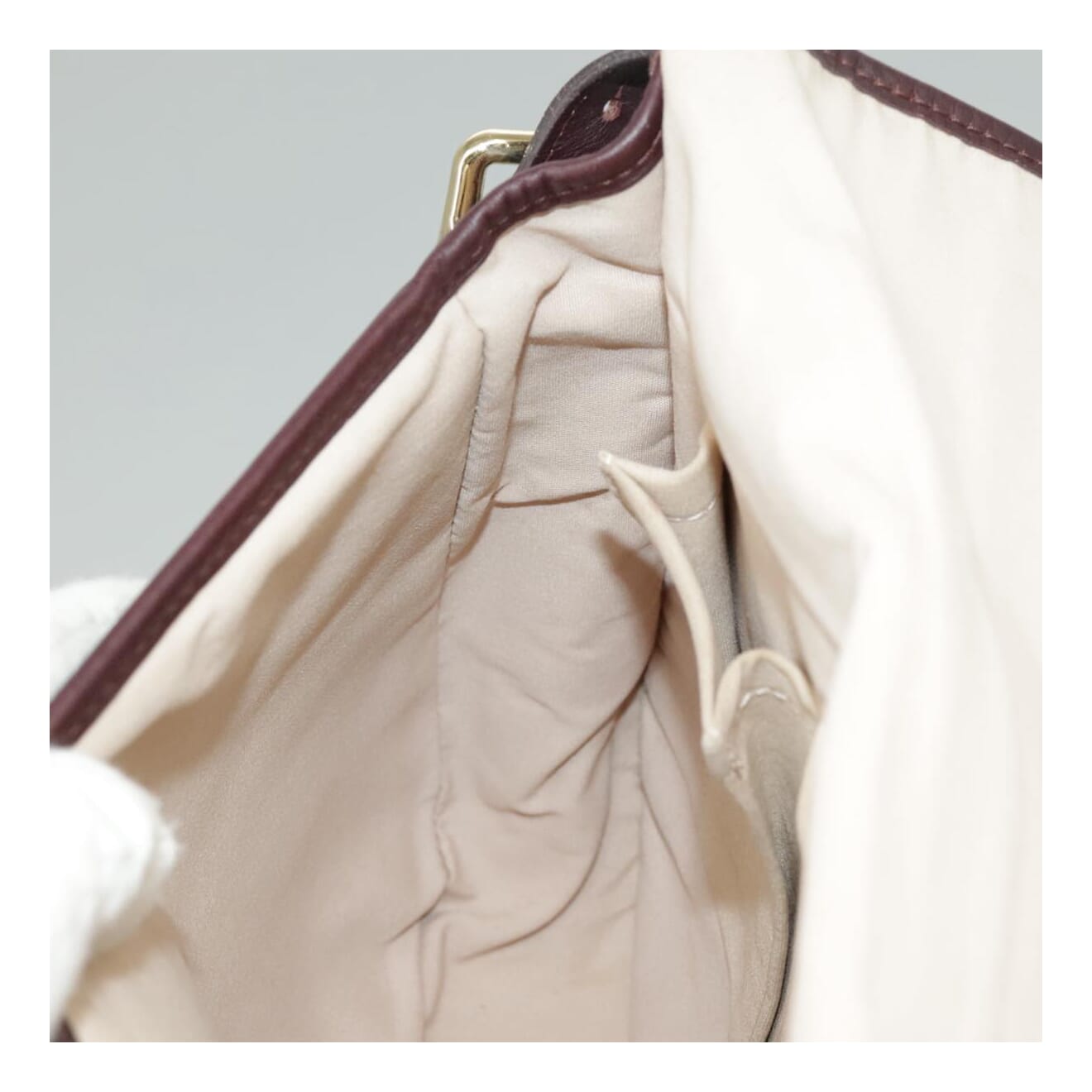 Louis Vuitton Marjorie Burgundy Canvas Shoulder Bag