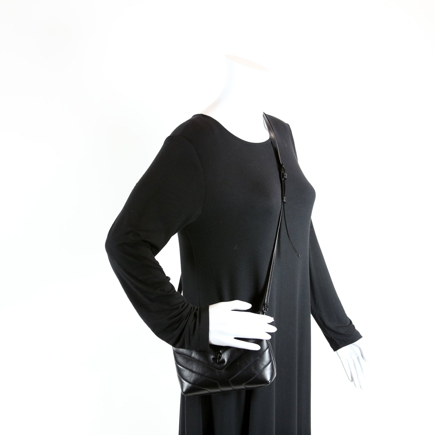 Lou Lou Satchel Toy Crossbody 678401 Black