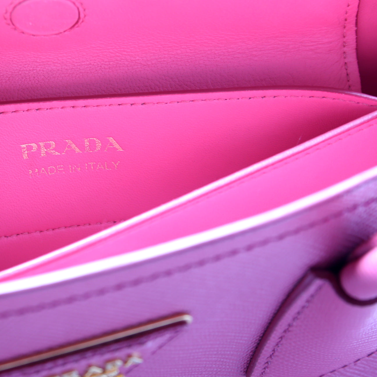 1BG887 Saffiano Cuir Double Small Pink