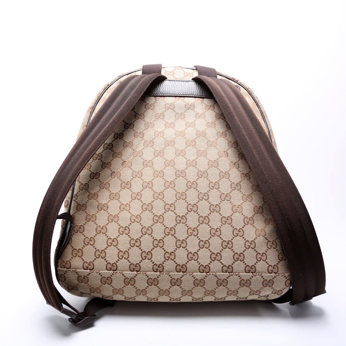 449906 GG Canvas Travel Backpack Brown