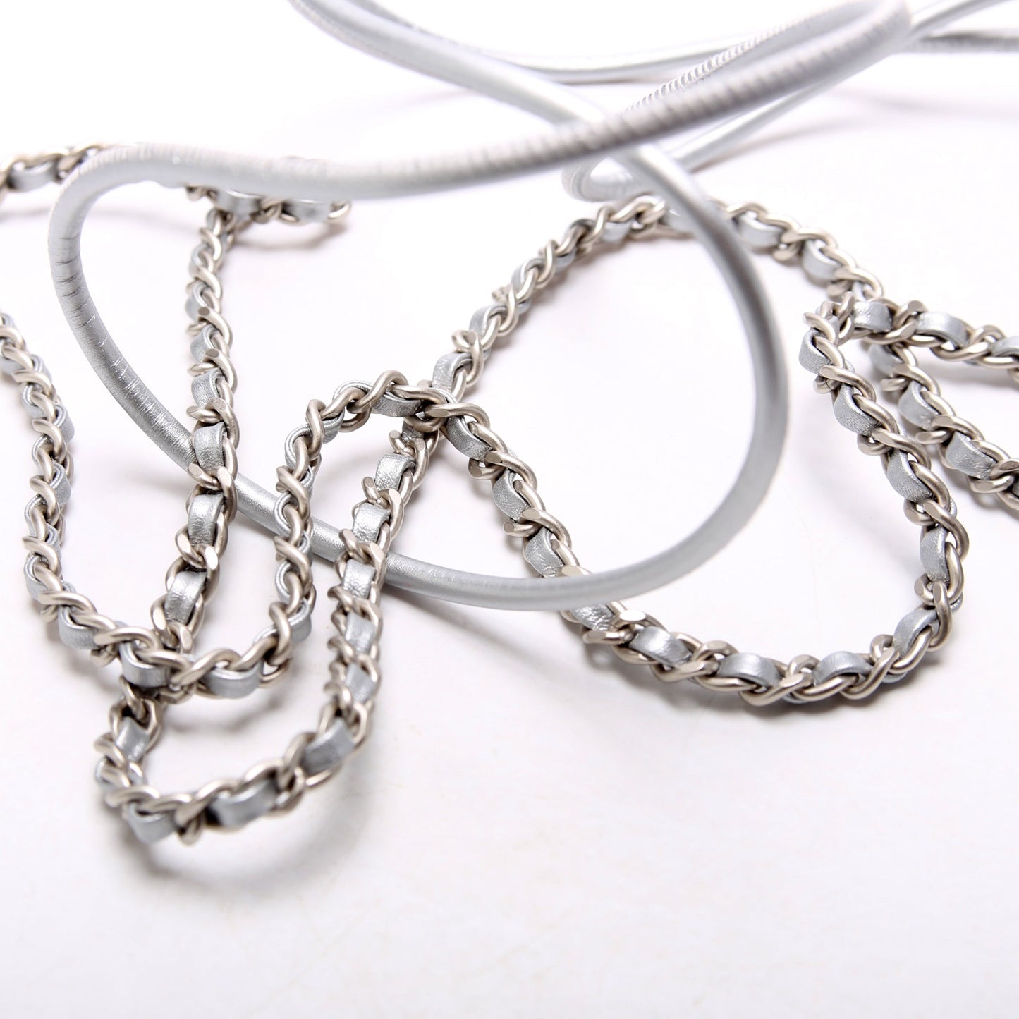 Chanel 22 Mini Metallic Calfskin RFID Silver